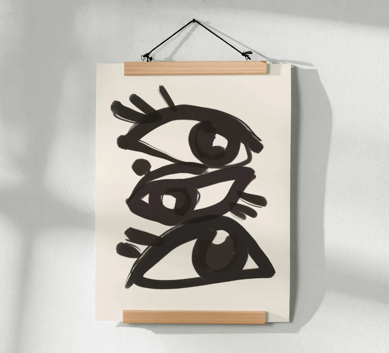 Occhi astratti line art 3 poster da ThingDesign