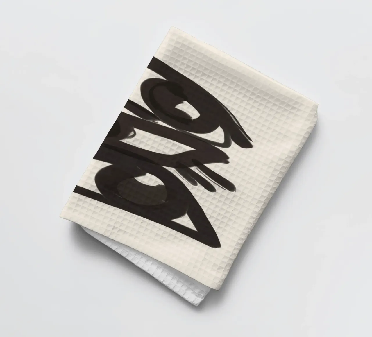 Dessin au trait abstrait yeux 3 torchon de ThingDesign