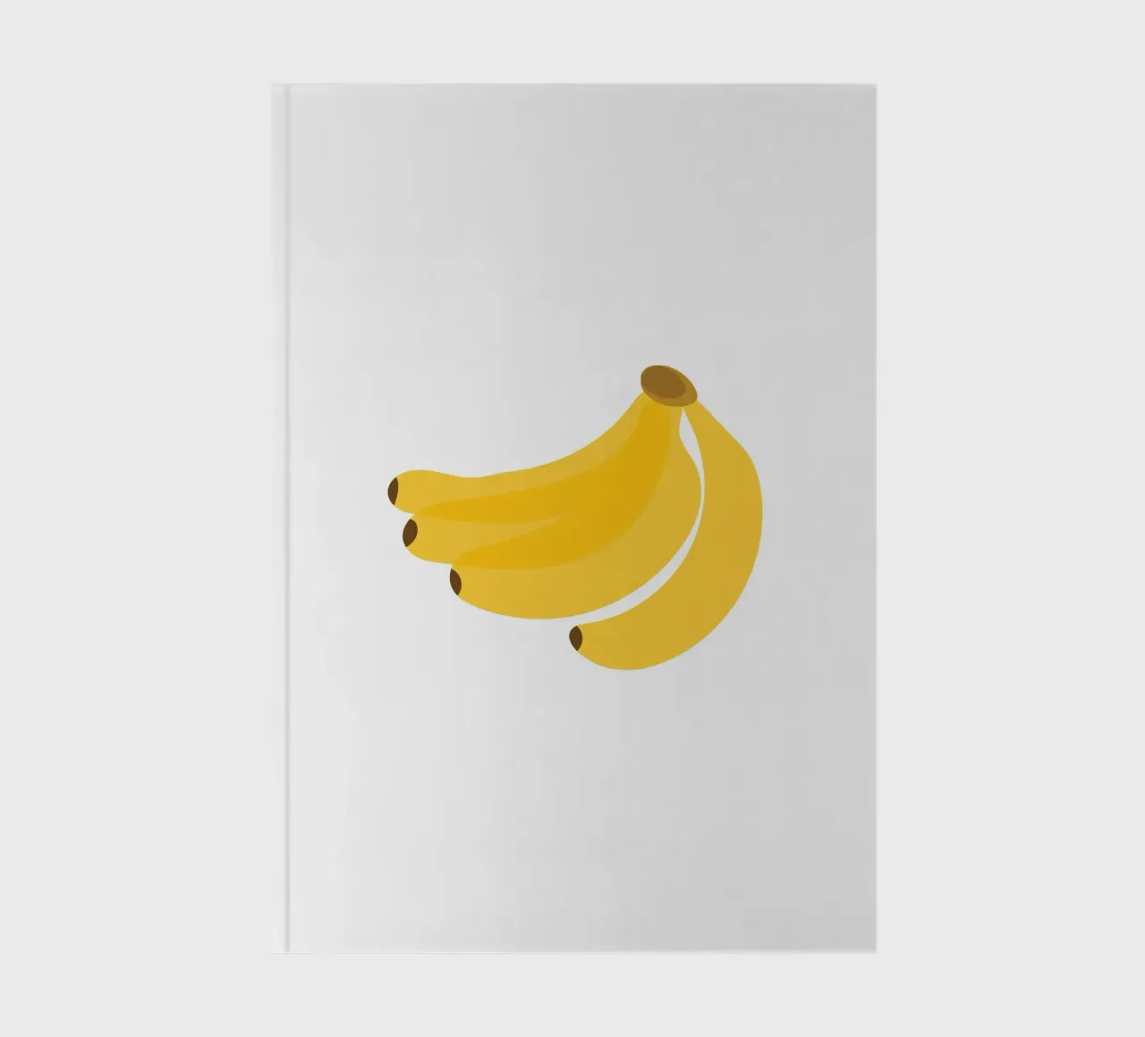 Illustration banana fruit notebook by galihstudio