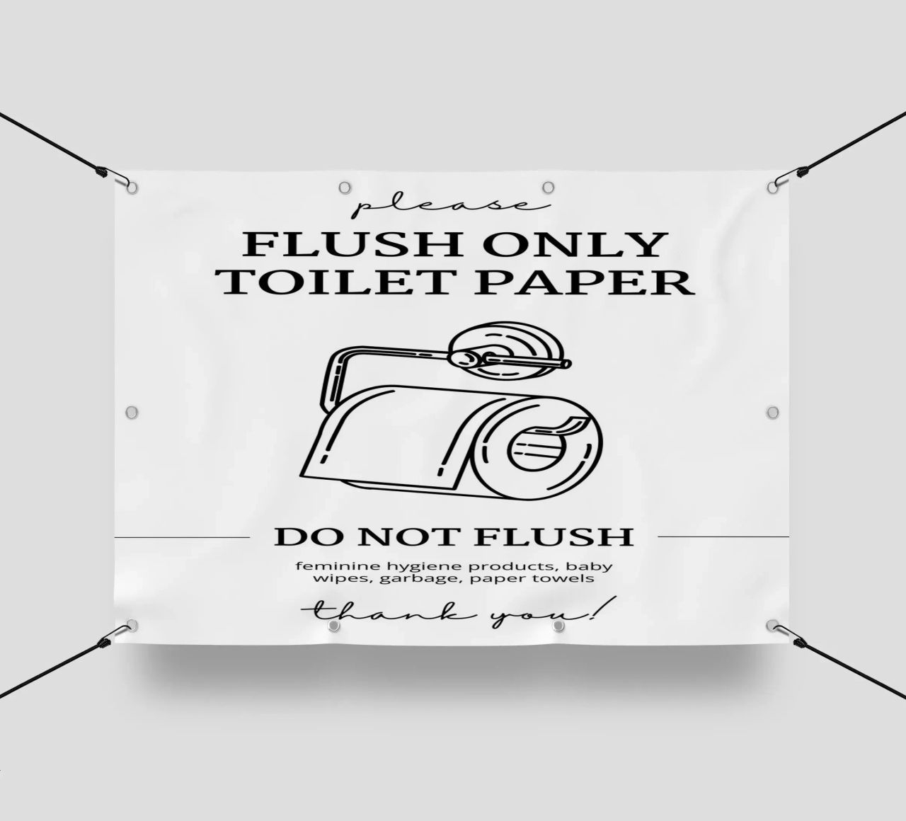 Flush Only Toilet Paper pvc cover by mazzihanq