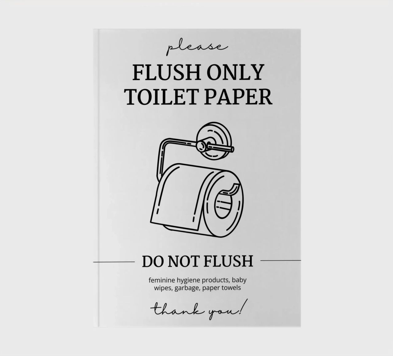 Flush Only Toilet Paper notebook by mazzihanq