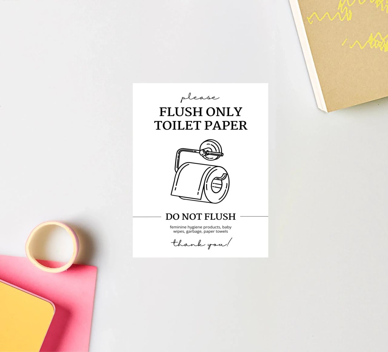 Flush Only Toilet Paper sticker by mazzihanq