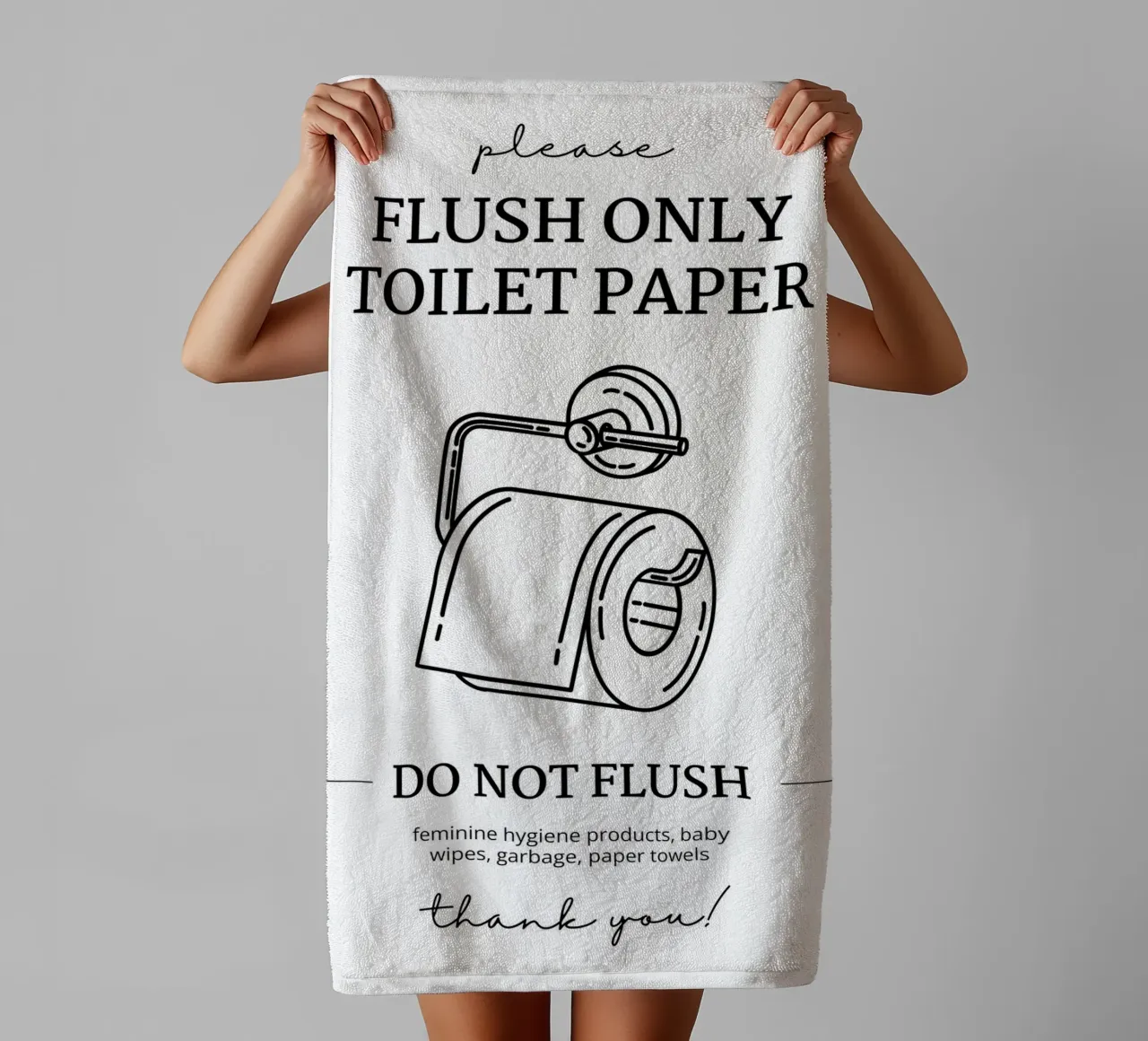 Papel higiénico sólo para cisterna toalla de baño de mazzihanq