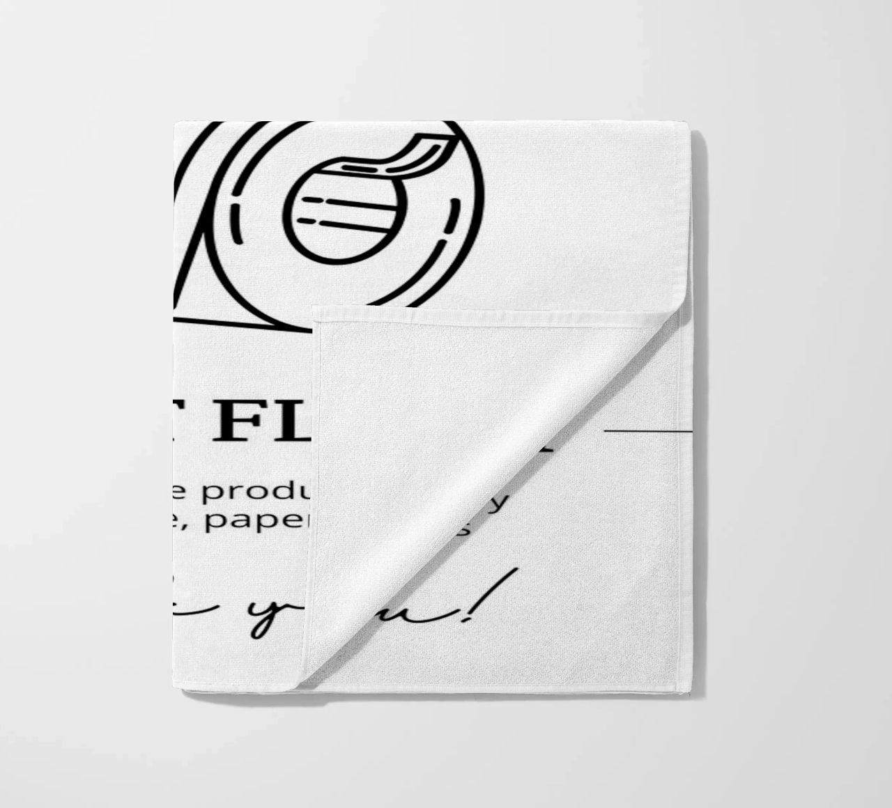 Flush Only Toilet Paper beach towel by mazzihanq
