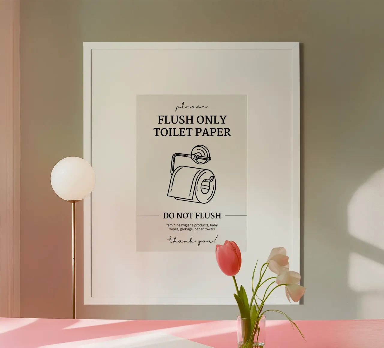 Nur Spülen Toilettenpapier Poster von mazzihanq