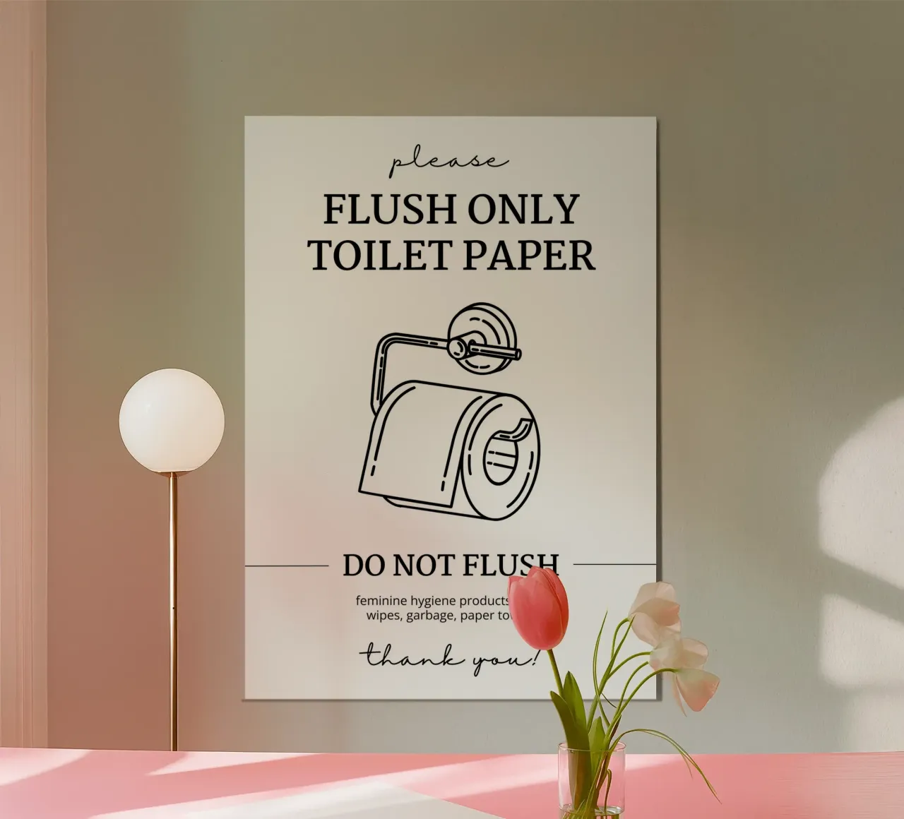 Nur Spülen Toilettenpapier Poster von mazzihanq