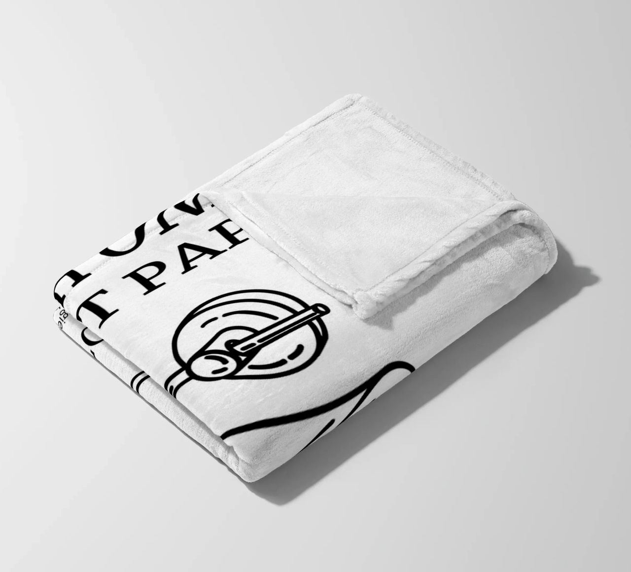 Flush Only Toilet Paper fleece blanket by mazzihanq
