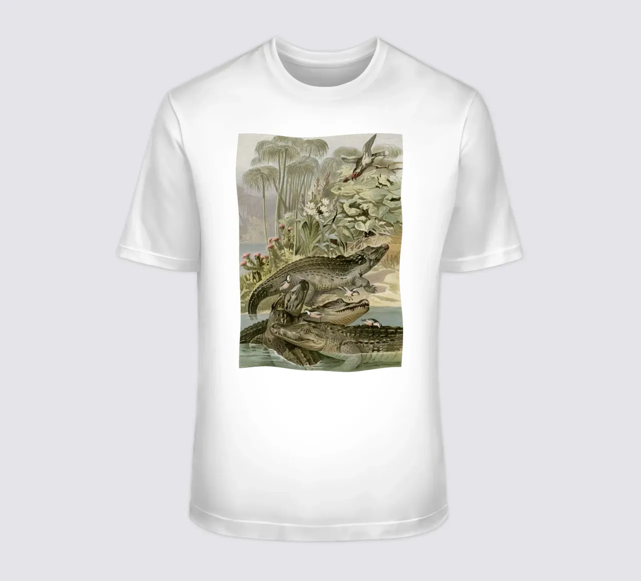 Vintage Brehm 1 Krokodil t-shirt da Vintage Print Collection