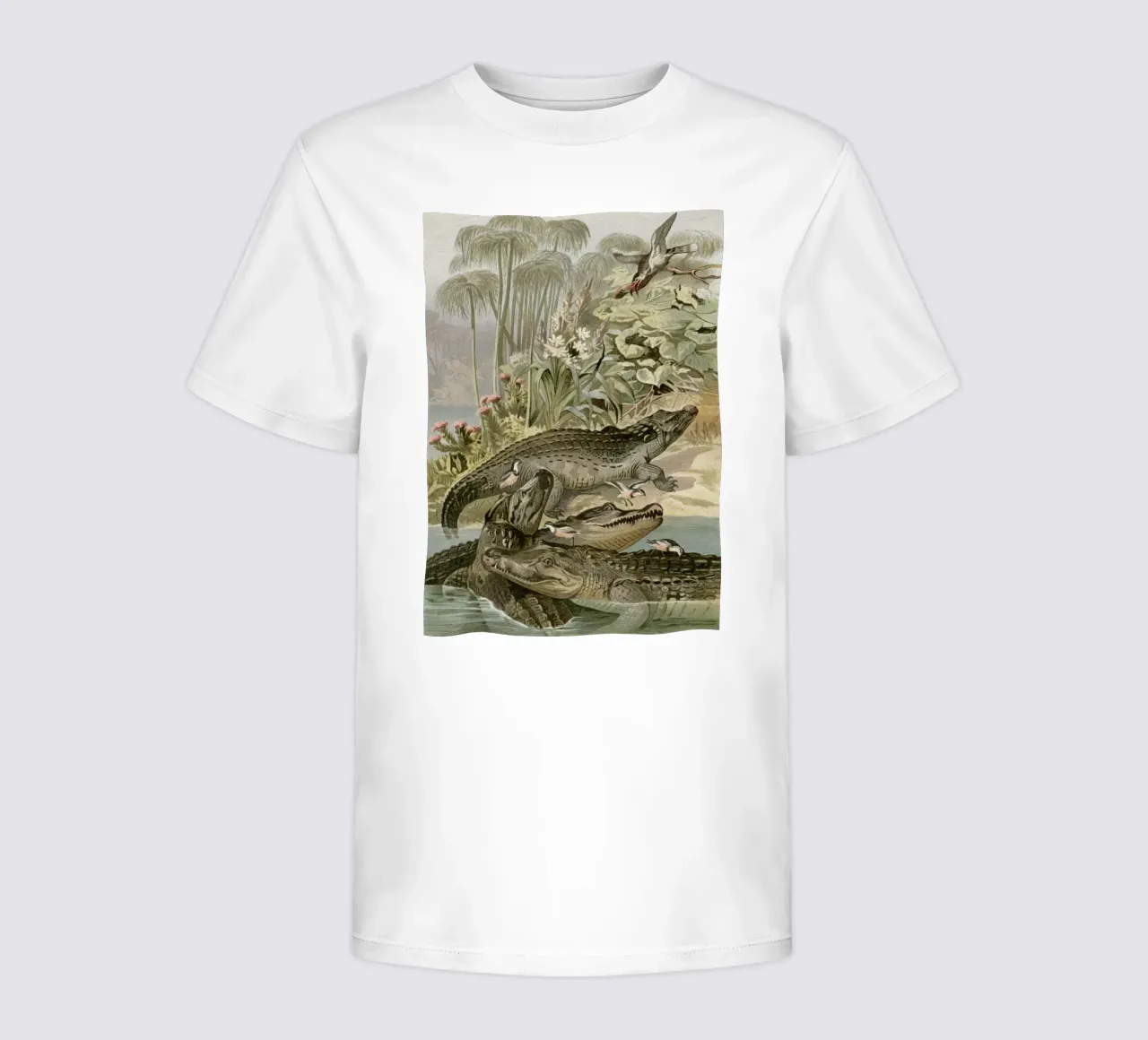 Vintage Brehm 1 Krokodil t-shirt bambini da Vintage Print Collection