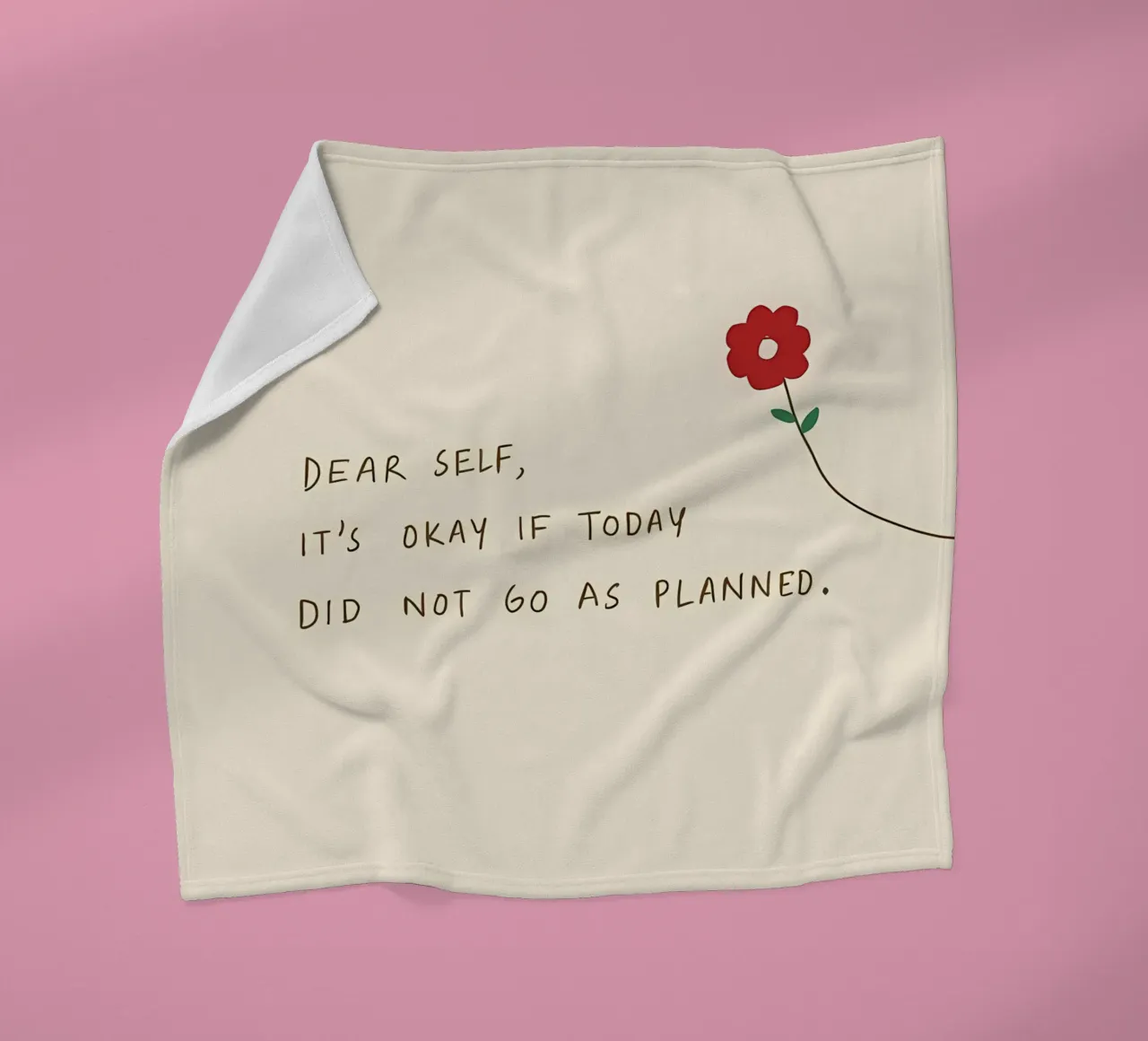 dear self its okay if today did not go as planned fleece blanket by bonglantrungmuoi