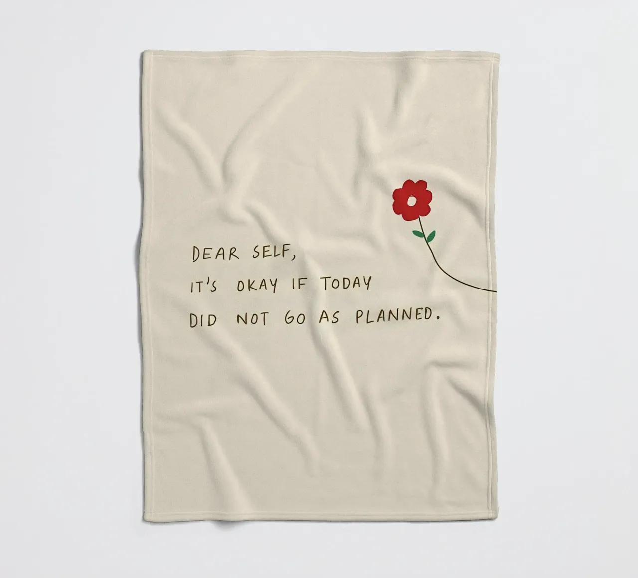 dear self its okay if today did not go as planned fleece blanket by bonglantrungmuoi