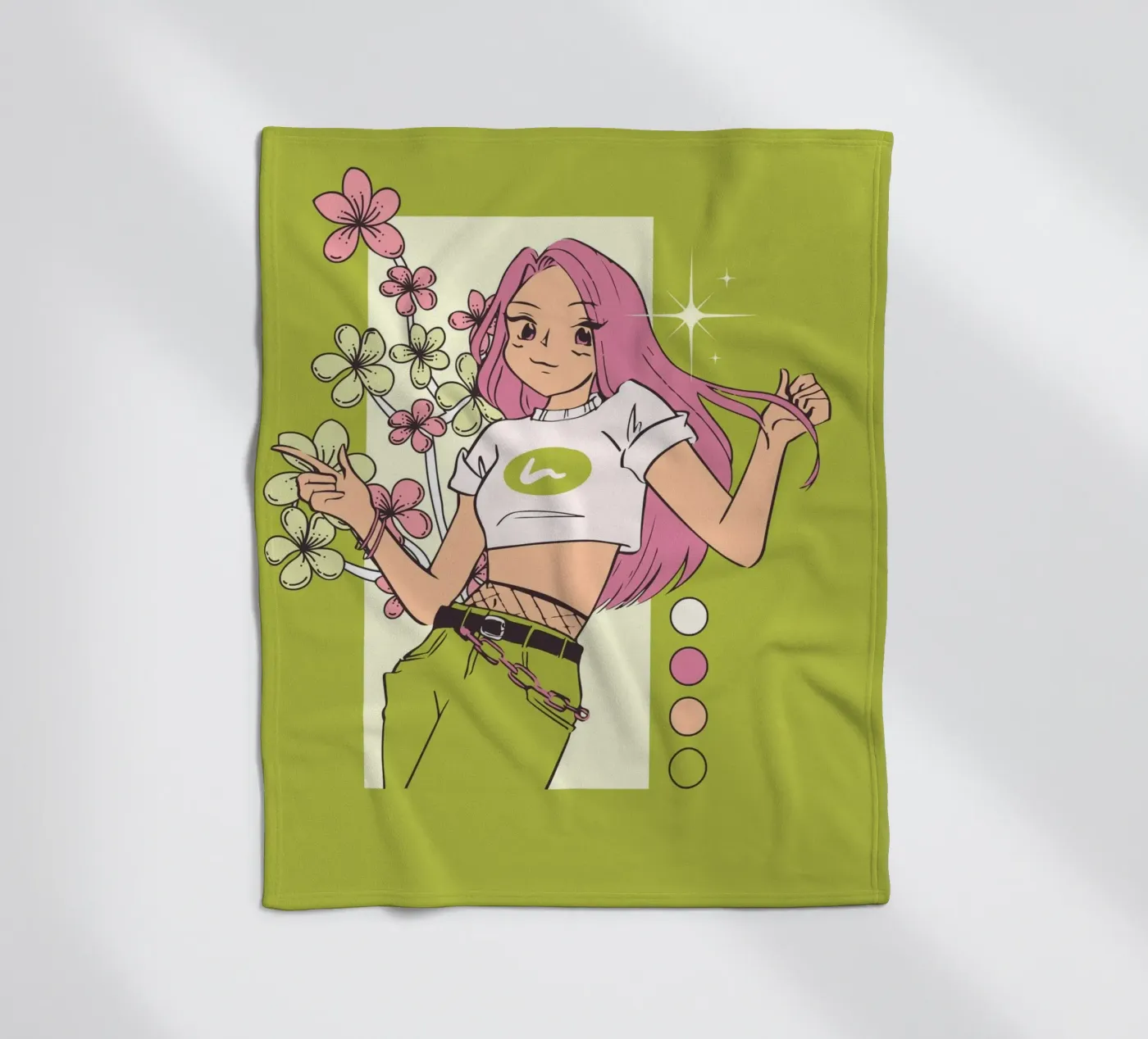 girl fleecedeken van mazzihanq