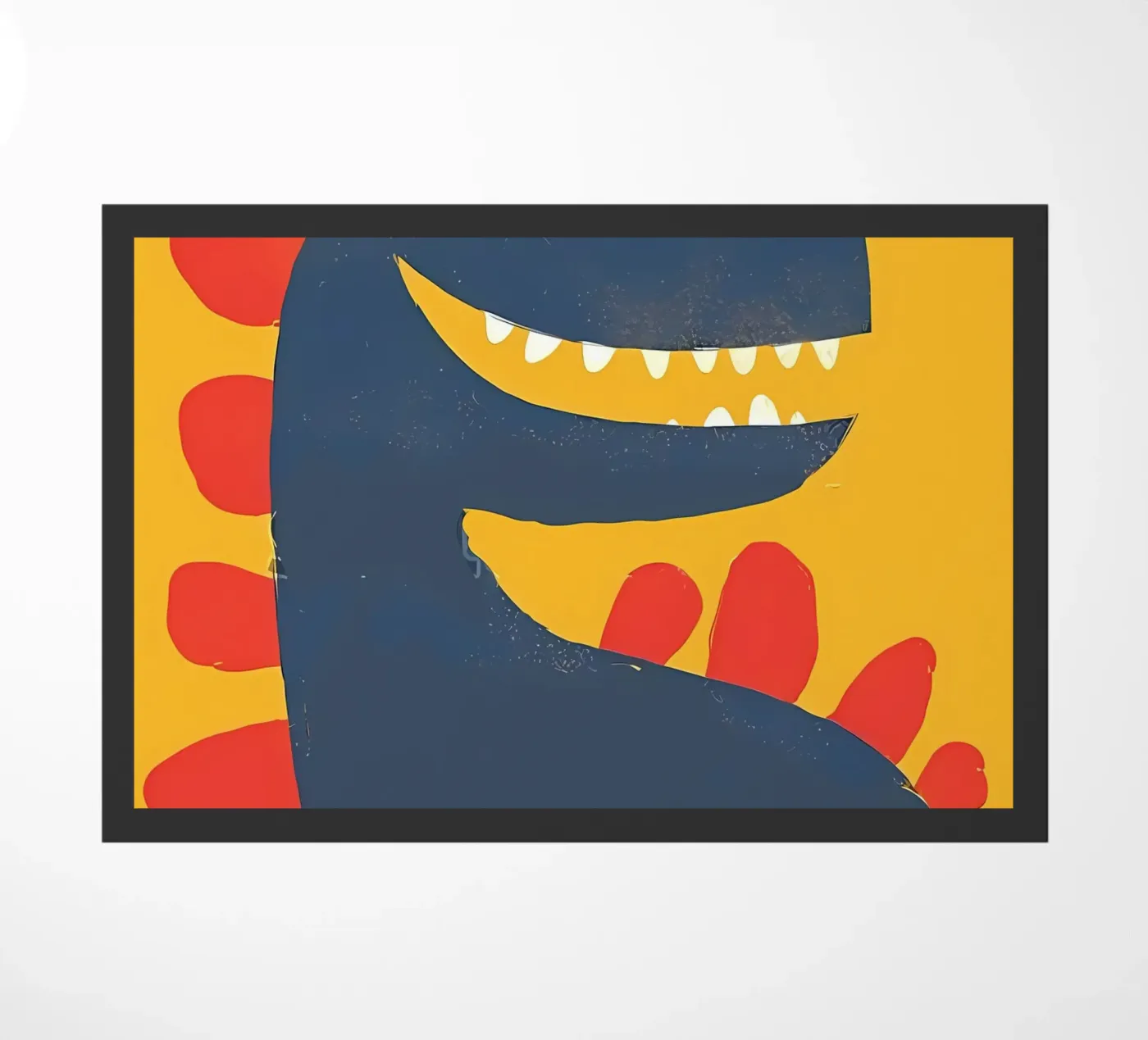 dinosaur doormat by bonglantrungmuoi