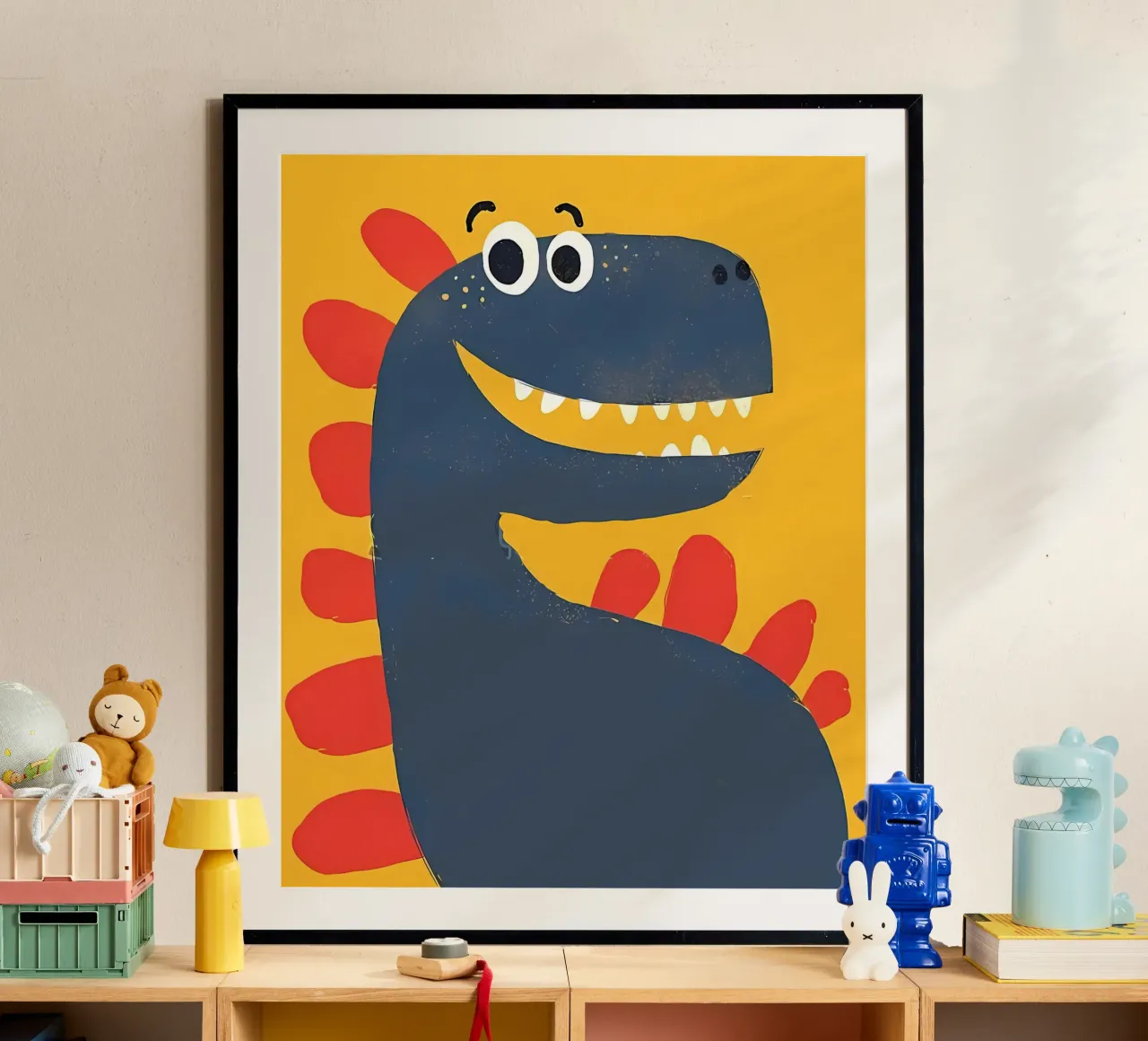 dinosauro poster con telaio in alluminio da bonglantrungmuoi