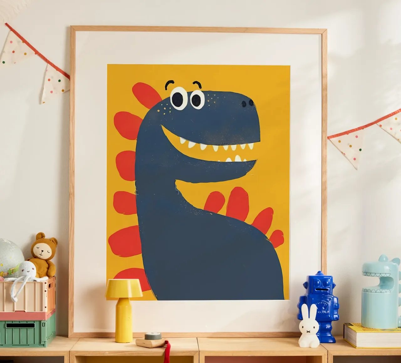 dinosauro poster con telaio in alluminio da bonglantrungmuoi