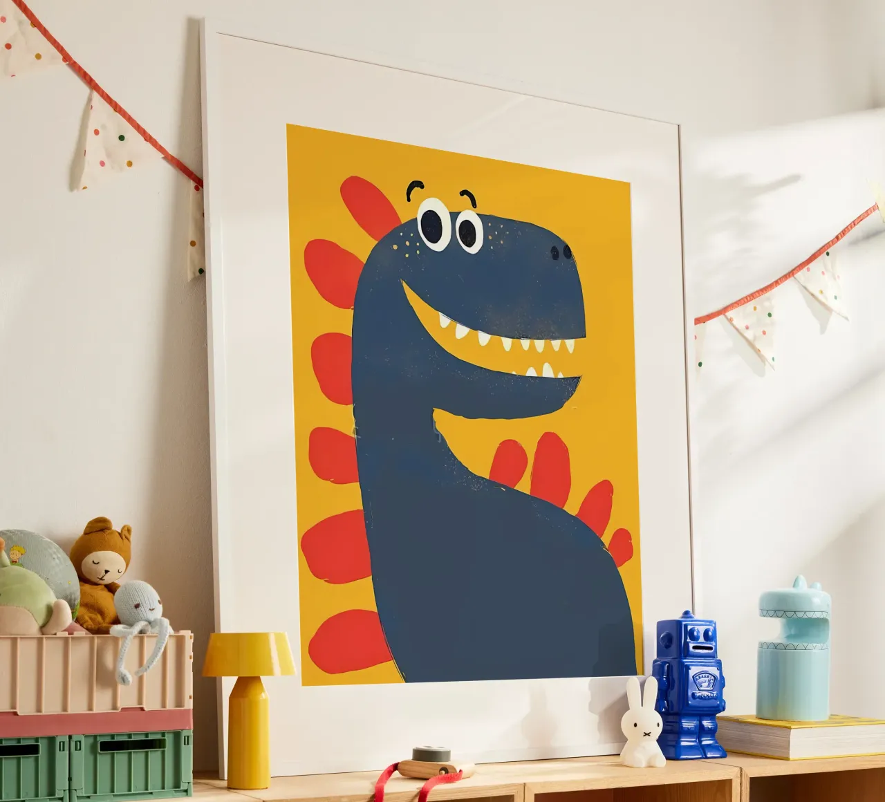 dinosauro poster con telaio in alluminio da bonglantrungmuoi