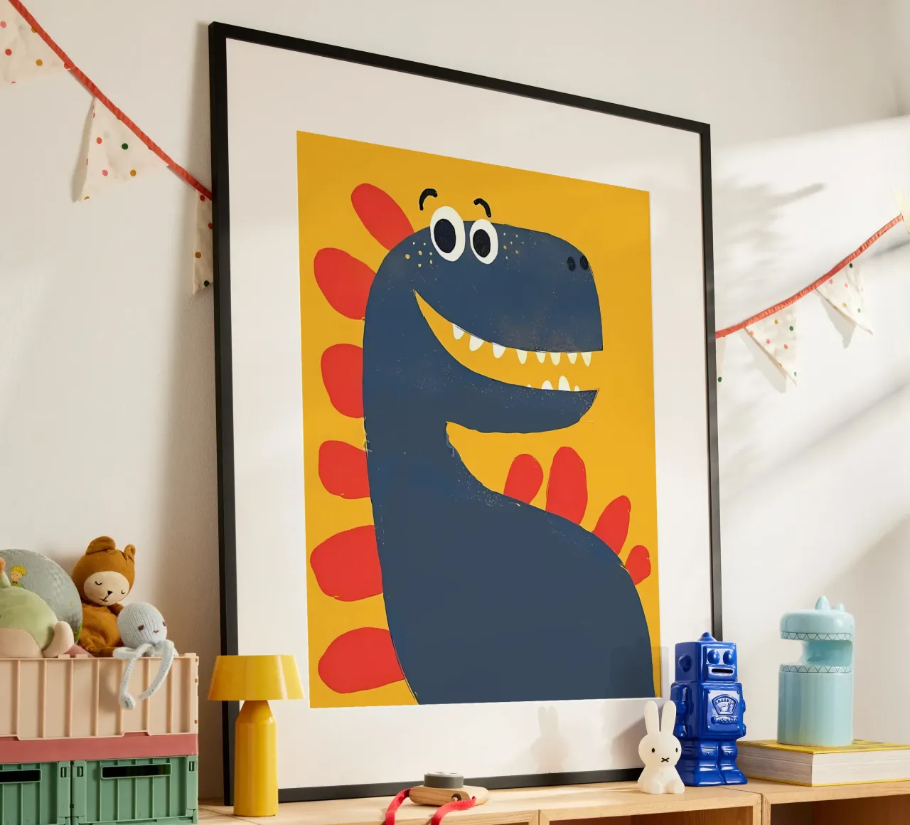 dinosauro poster con telaio in alluminio da bonglantrungmuoi