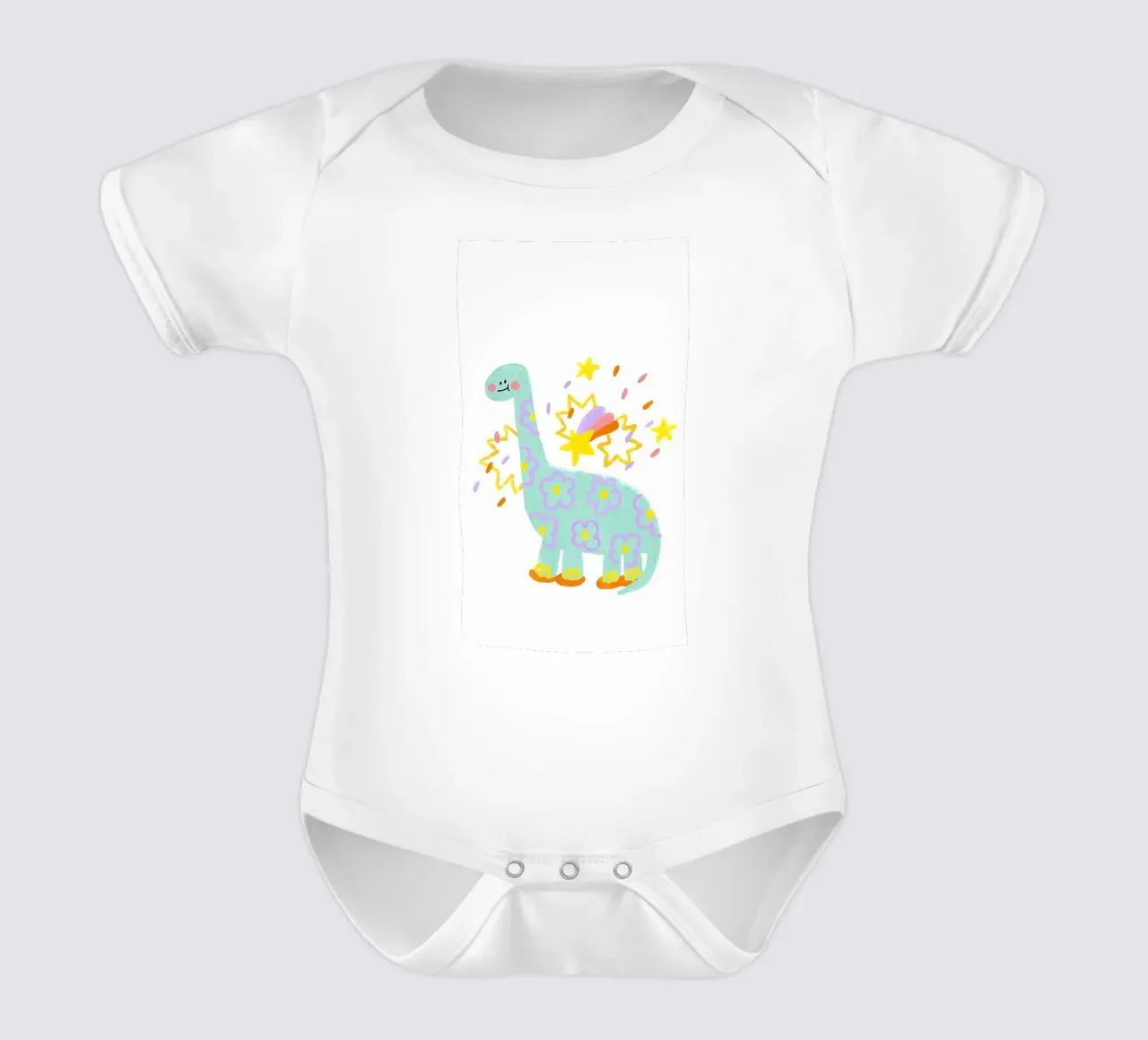 dinosaur short-sleeve baby romper by bonglantrungmuoi