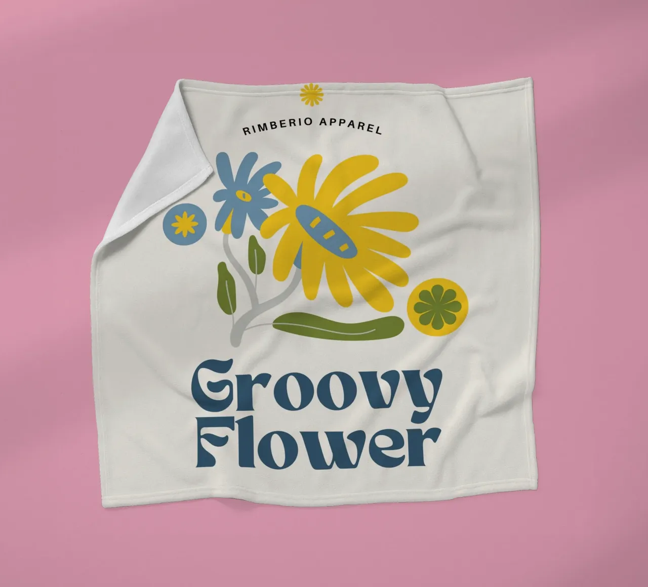 fiore groovy coperta in pile da mazzihanq