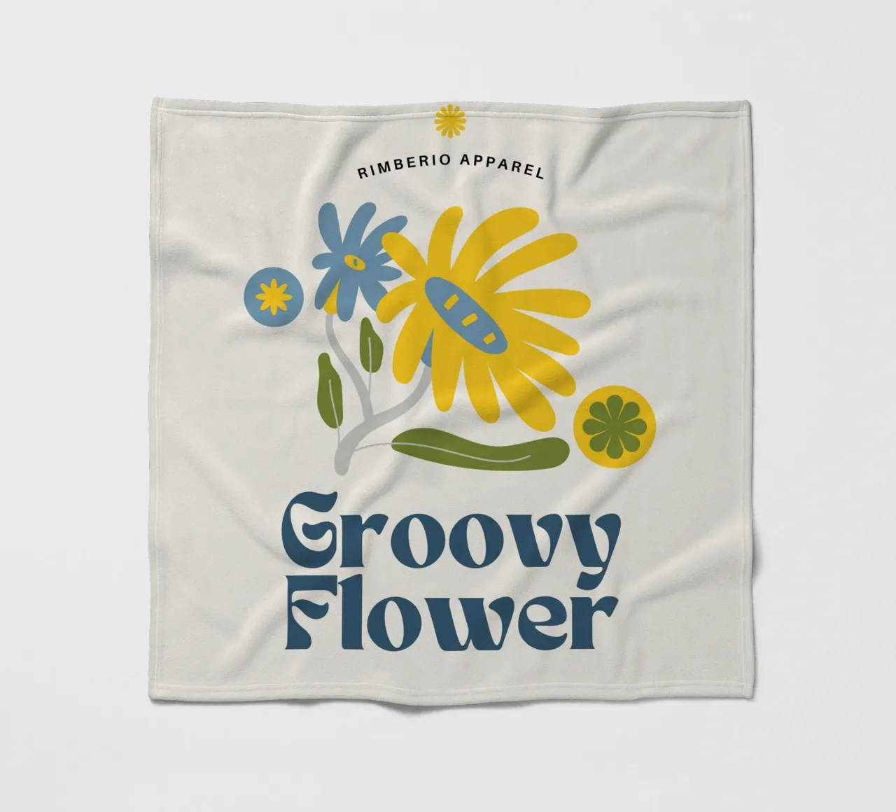 fiore groovy coperta in pile da mazzihanq