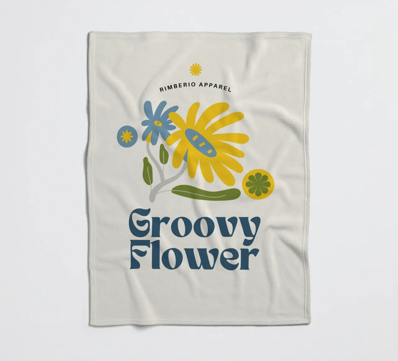 fiore groovy coperta in pile da mazzihanq