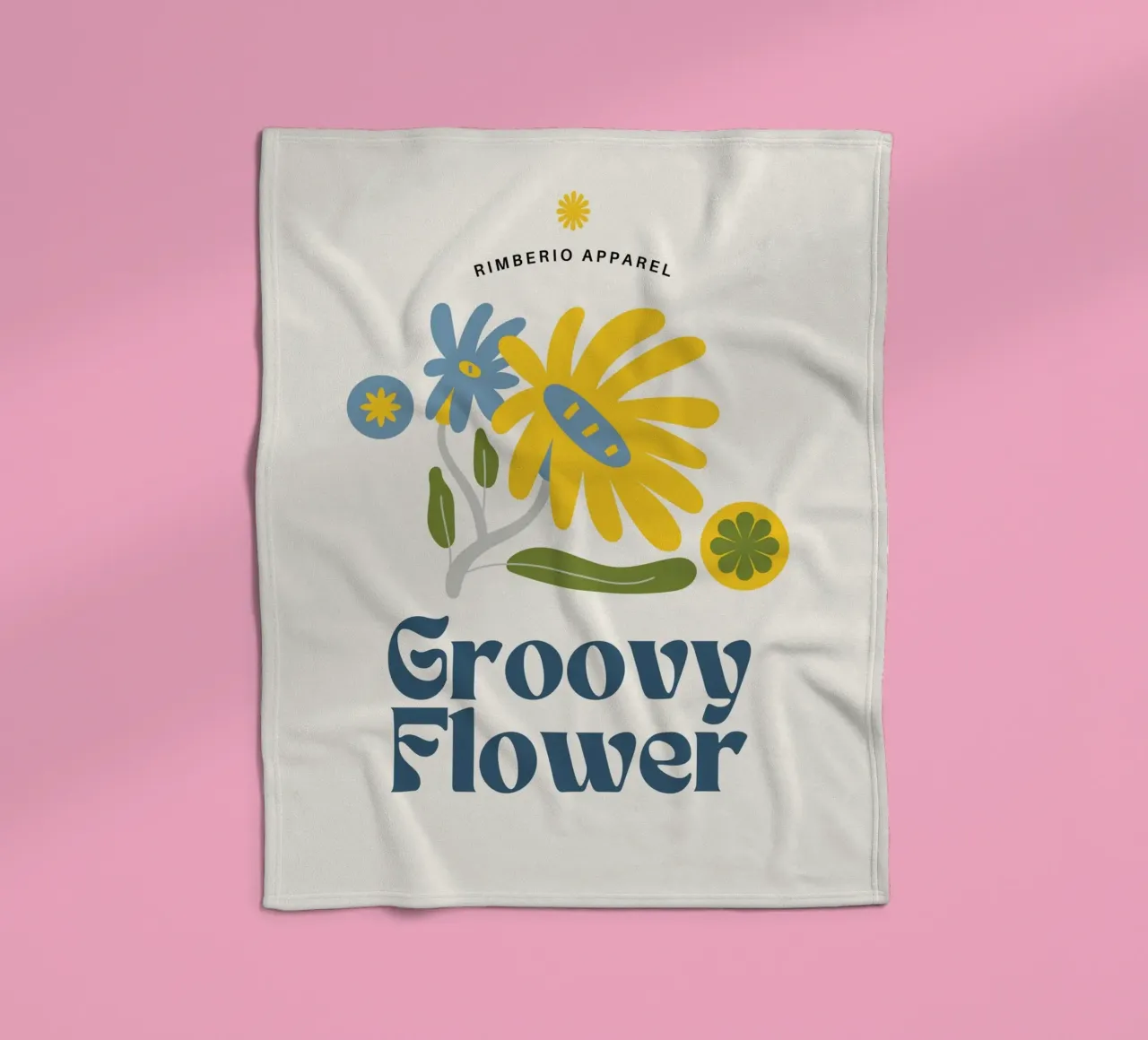 fiore groovy coperta in pile da mazzihanq