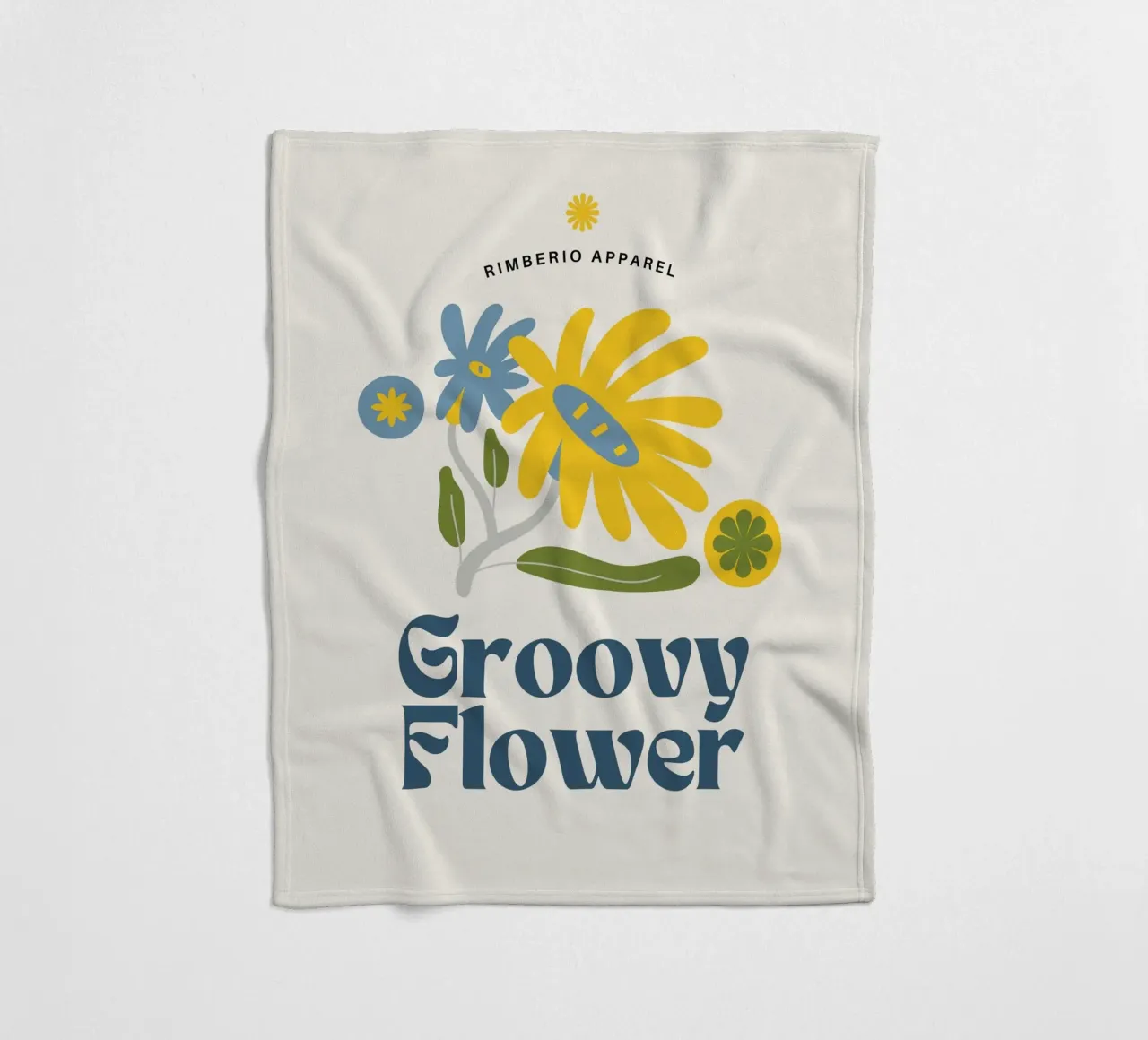 fiore groovy coperta in pile da mazzihanq