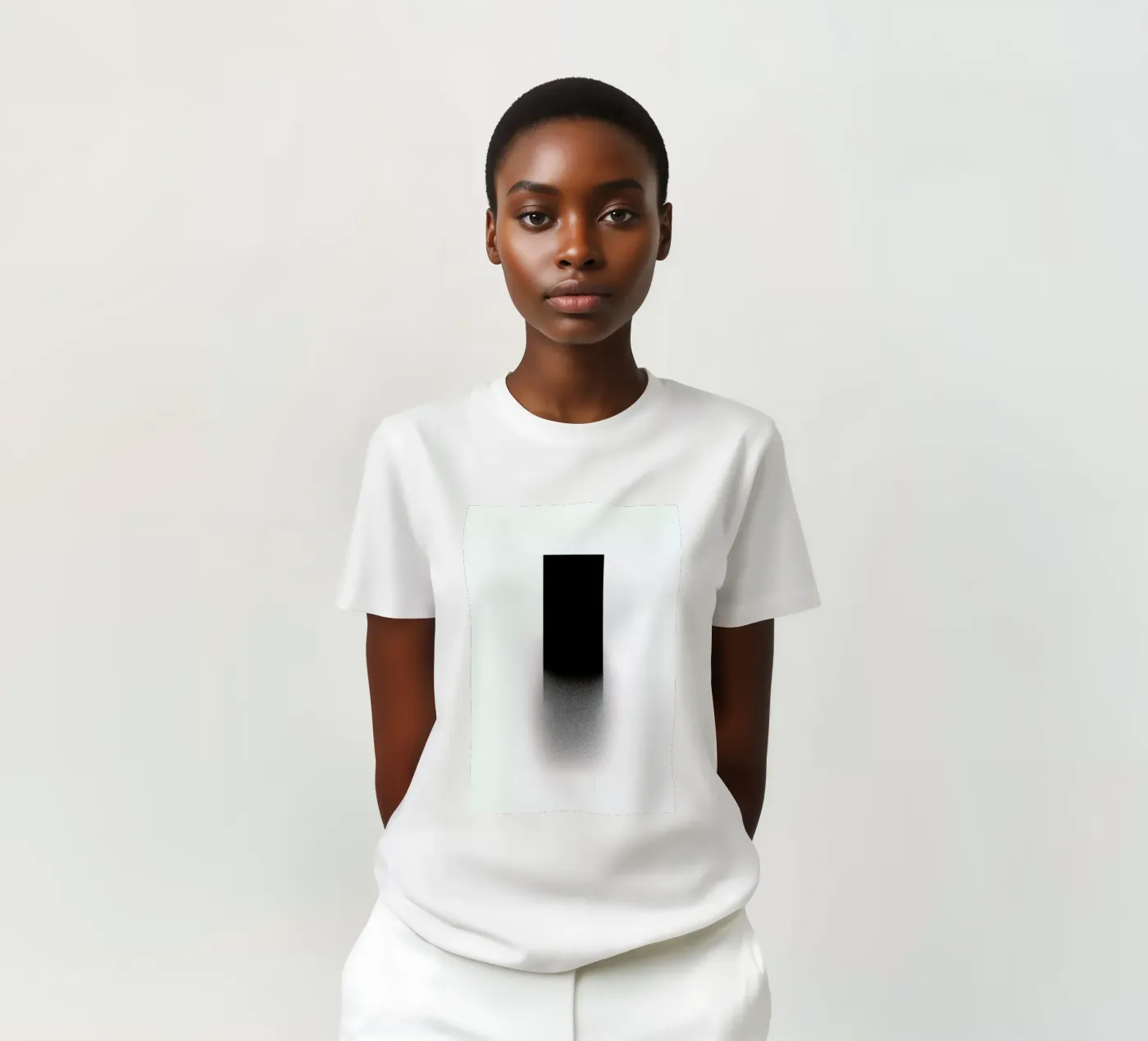 Fading rectangle t-shirt da LeDieg