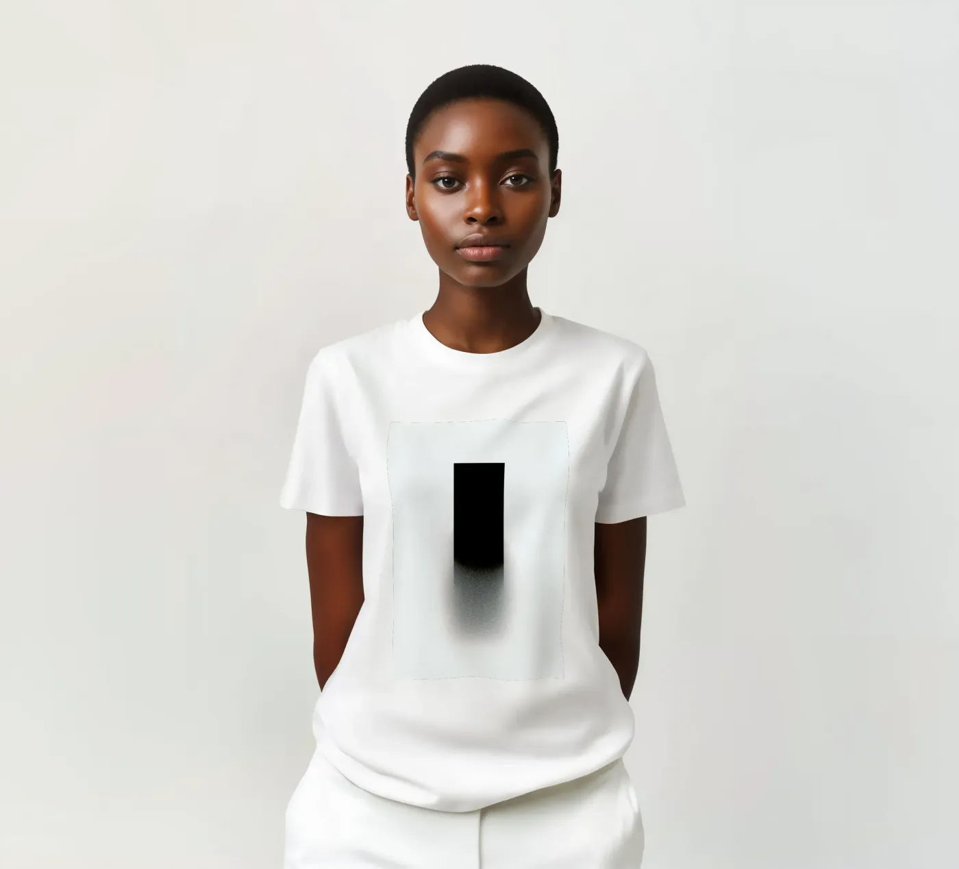 Fading rectangle t-shirt da LeDieg