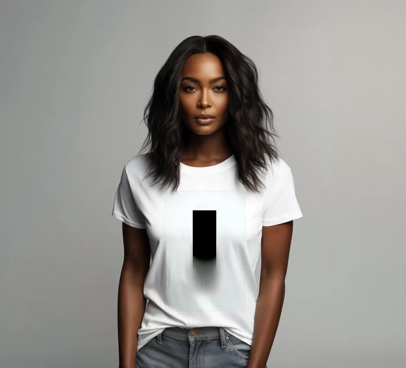 Fading rectangle t-shirt da donna da LeDieg