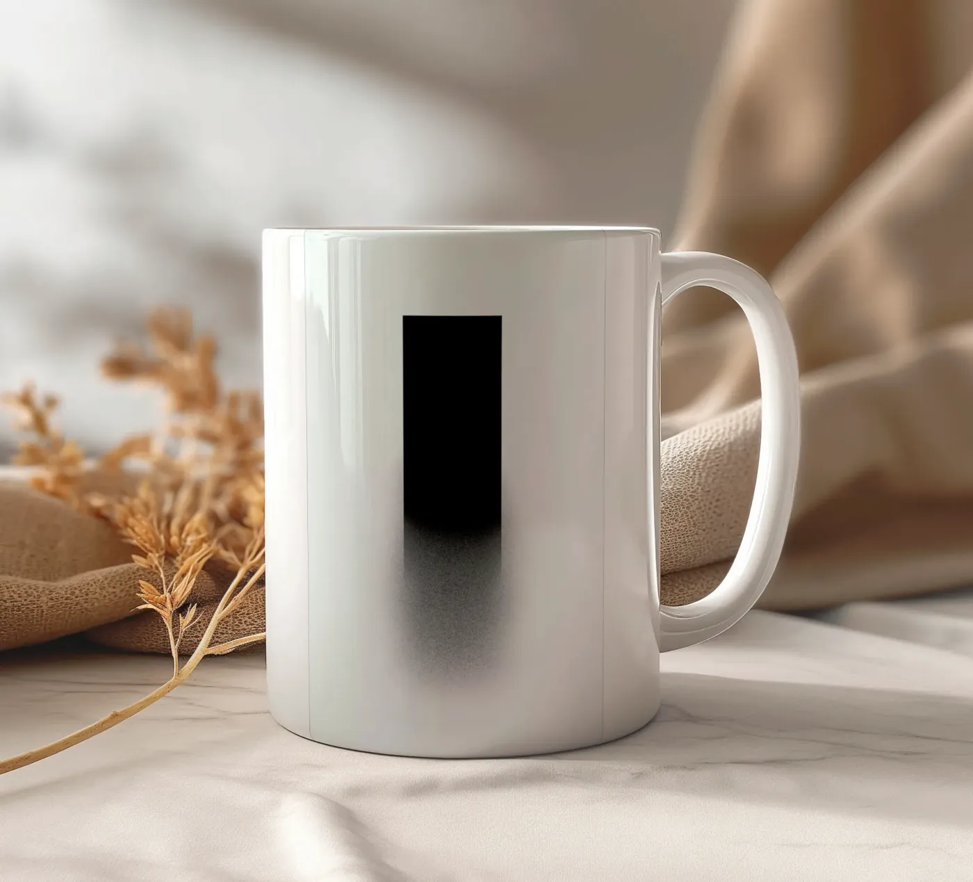 Fading rectangle ceramic mug by LeDieg