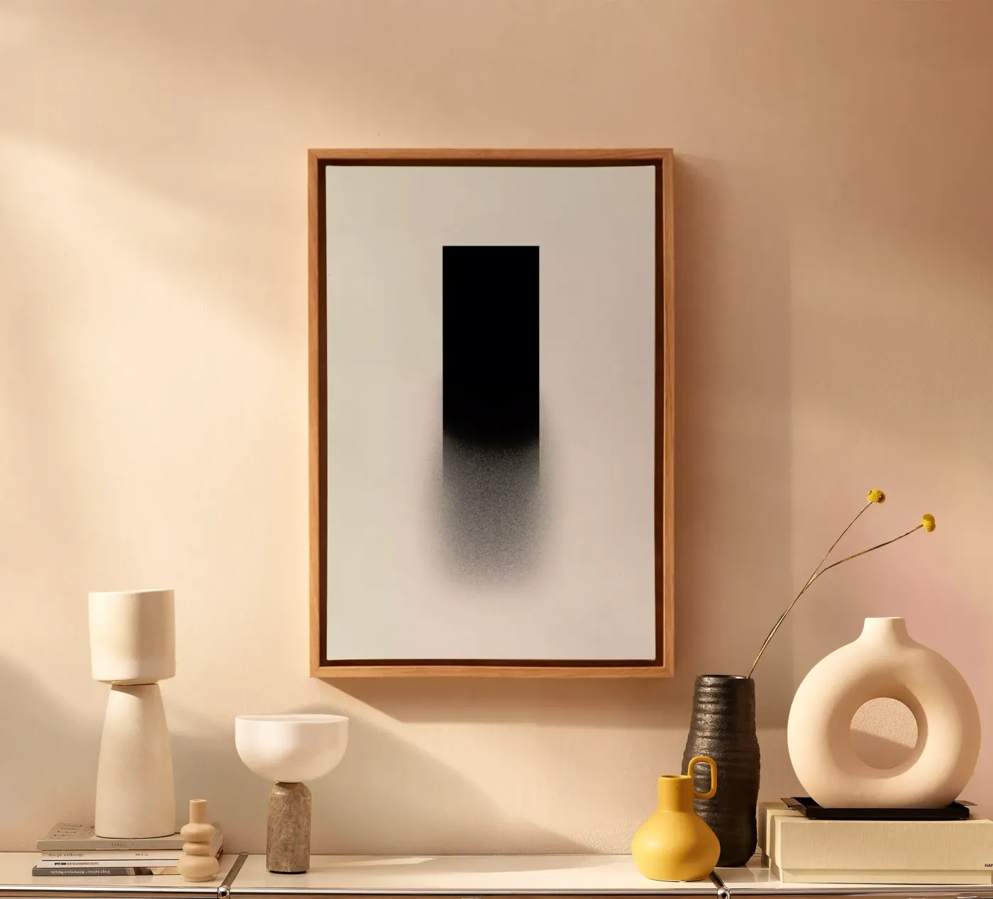 Fading rectangle Leinwand von LeDieg