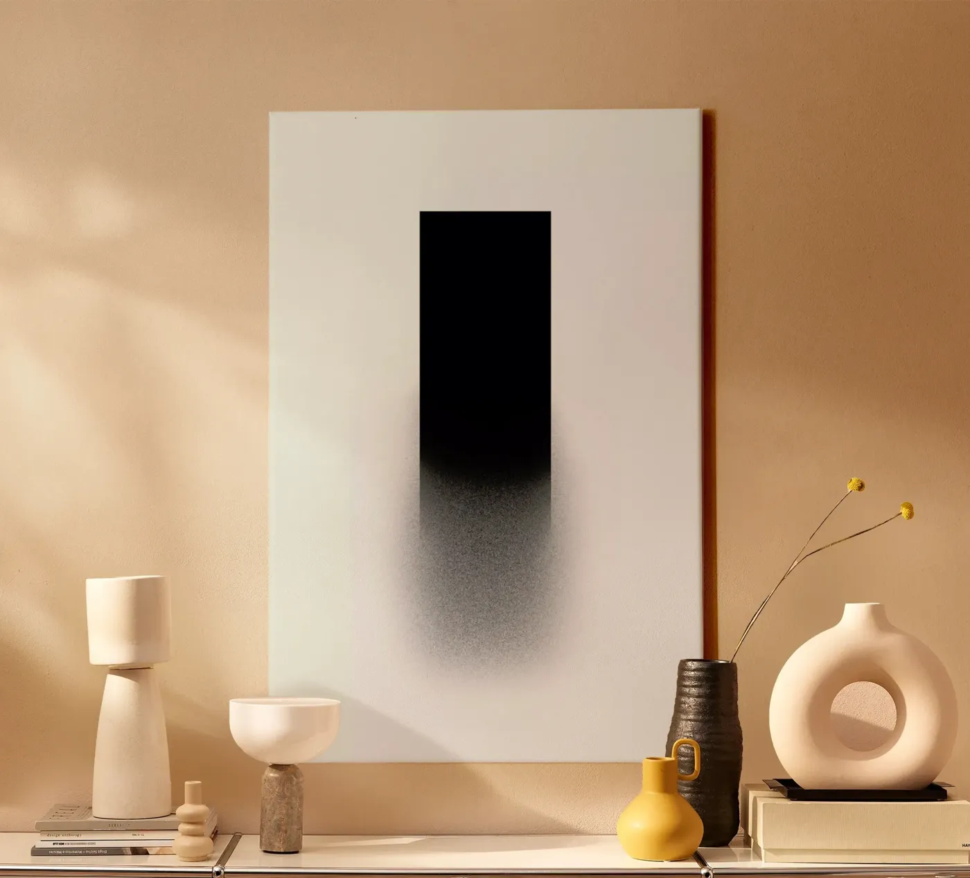 Fading rectangle Leinwand von LeDieg