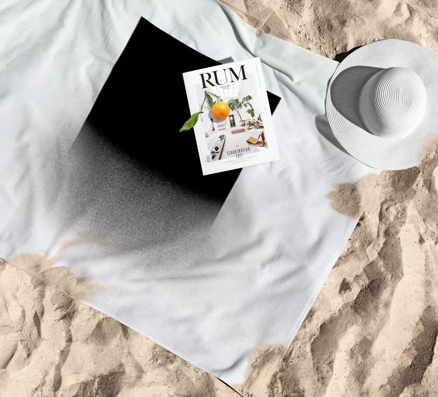 Fading rectangle beach towel by LeDieg