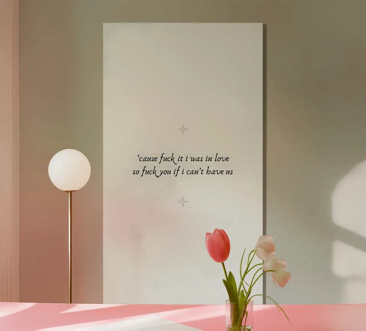 Down Bad plexiglass da bonglantrungmuoi