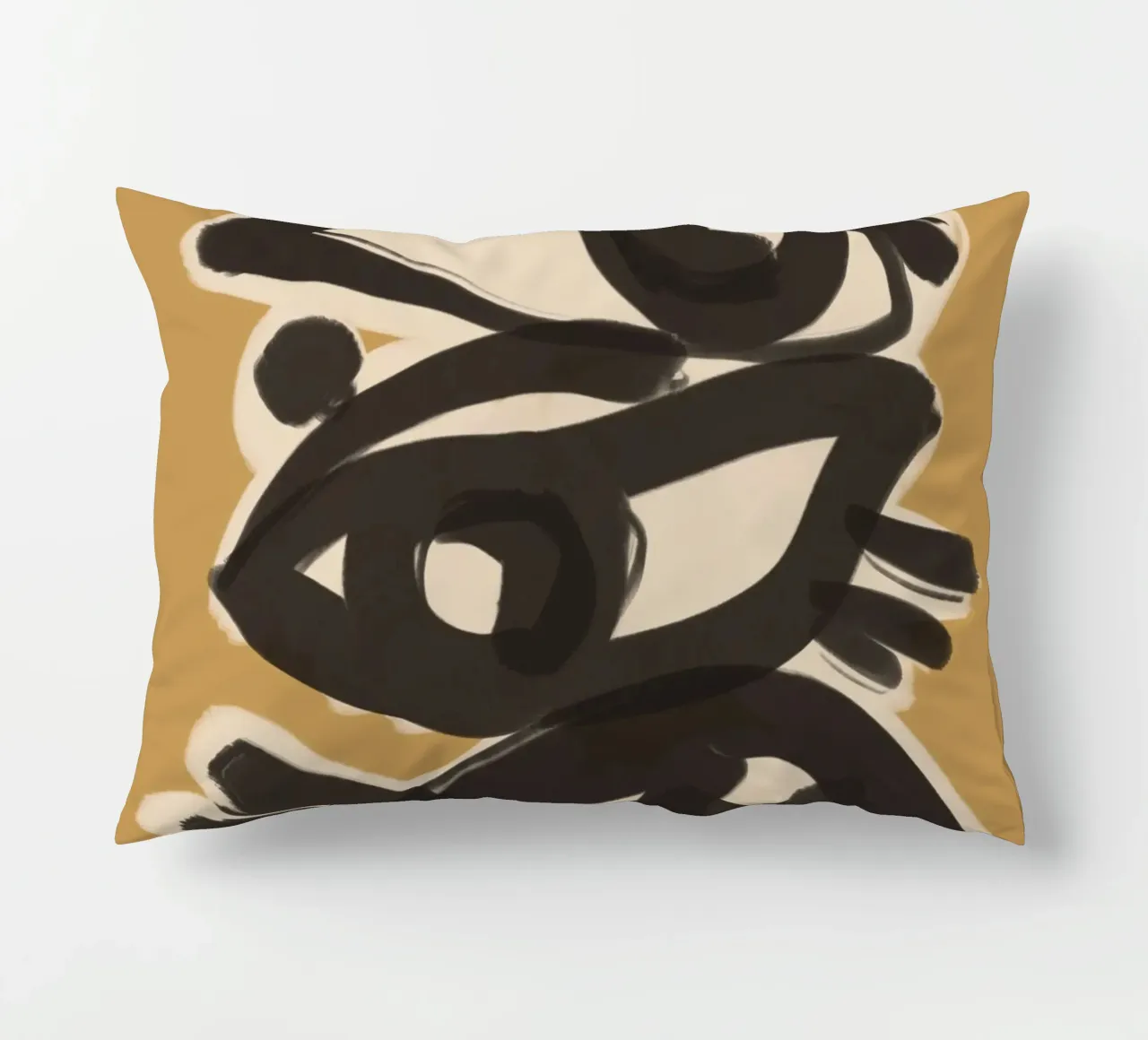 Line art astratta occhi 10 cuscino da ThingDesign
