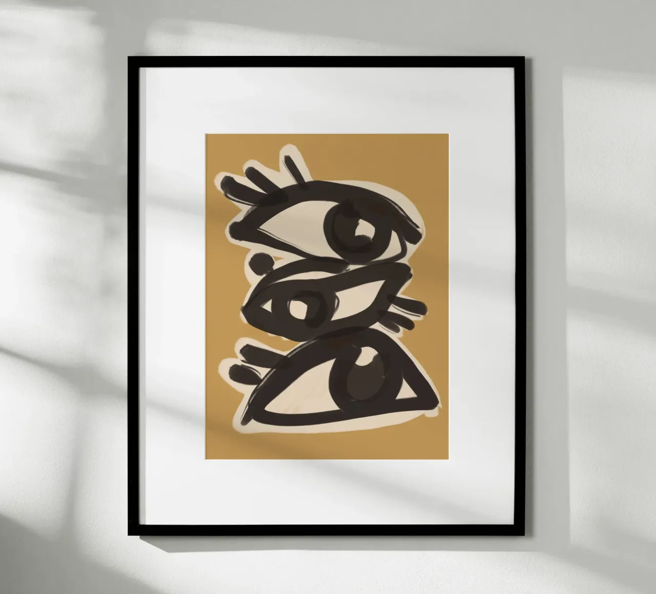 Line art astratta occhi 10 poster da ThingDesign