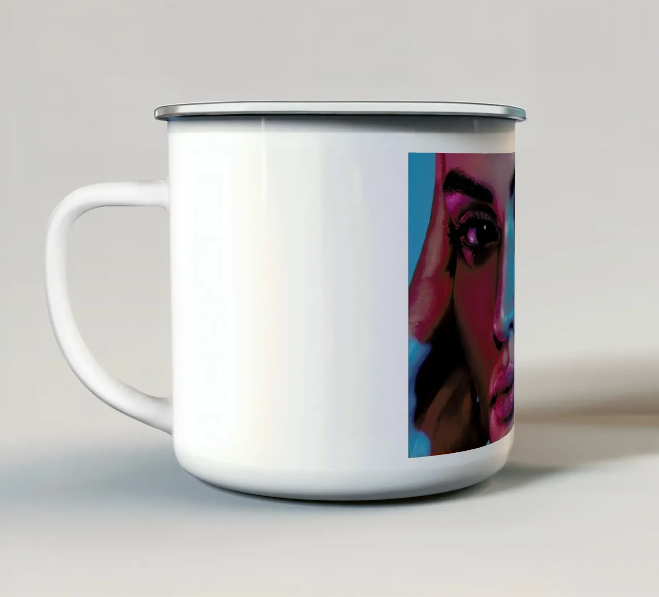 Blue Galaxy tazza in smalto da Marie Bärsch