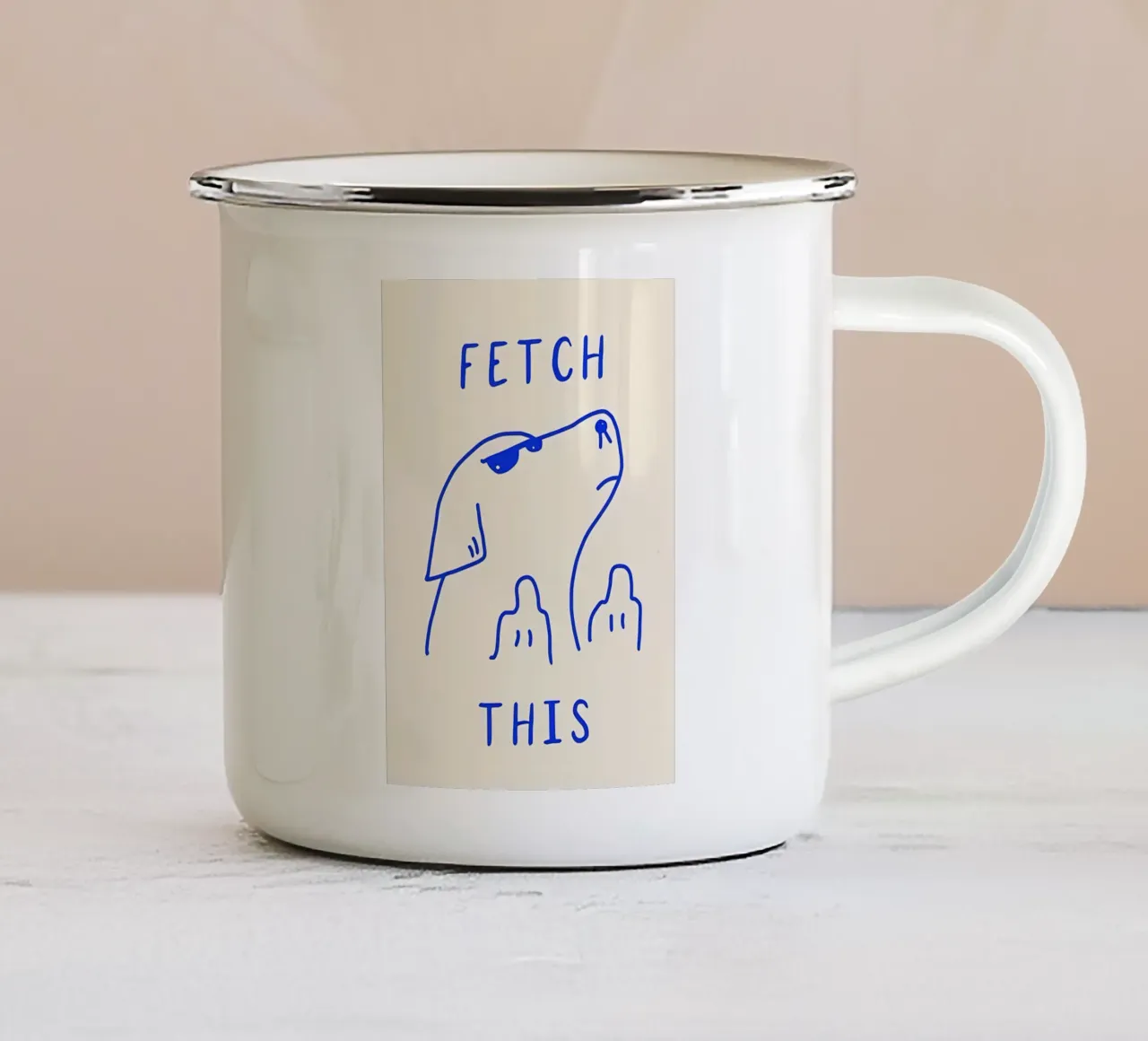 fettch questo tazza in smalto da bonglantrungmuoi
