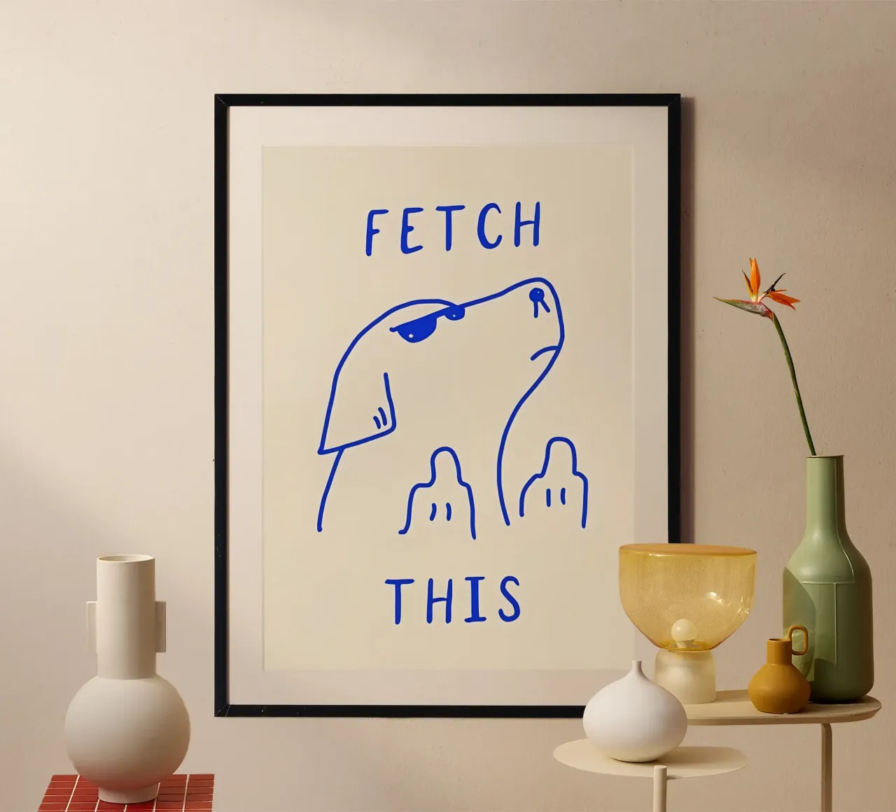 fettch questo poster con telaio in plastica da bonglantrungmuoi