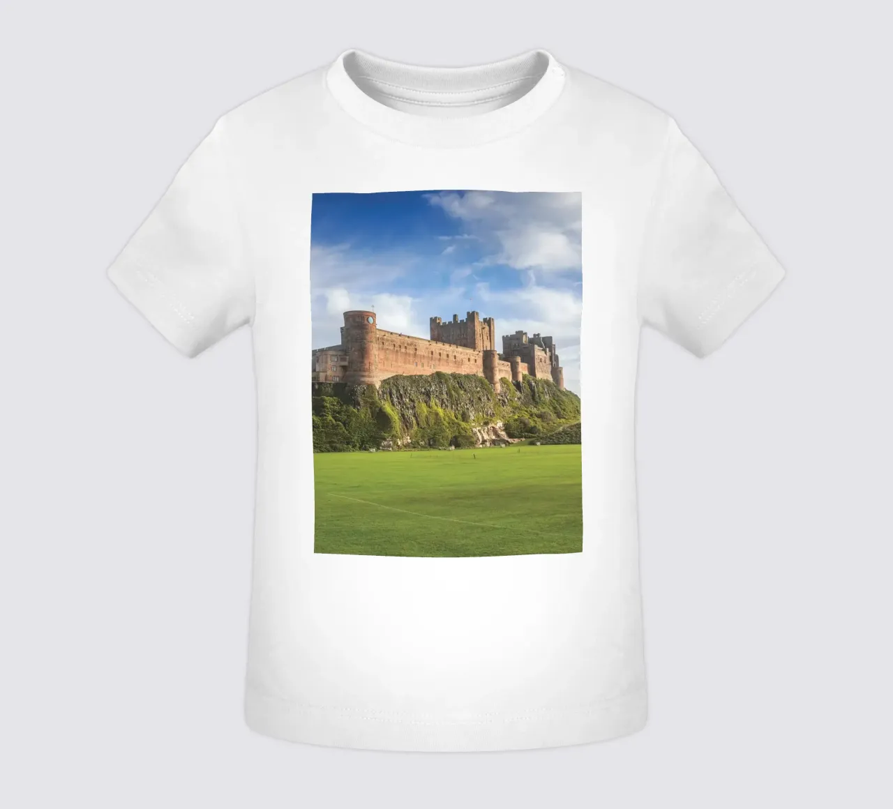 Bamburgh Castle maglietta neonato da Dave Hare Photography