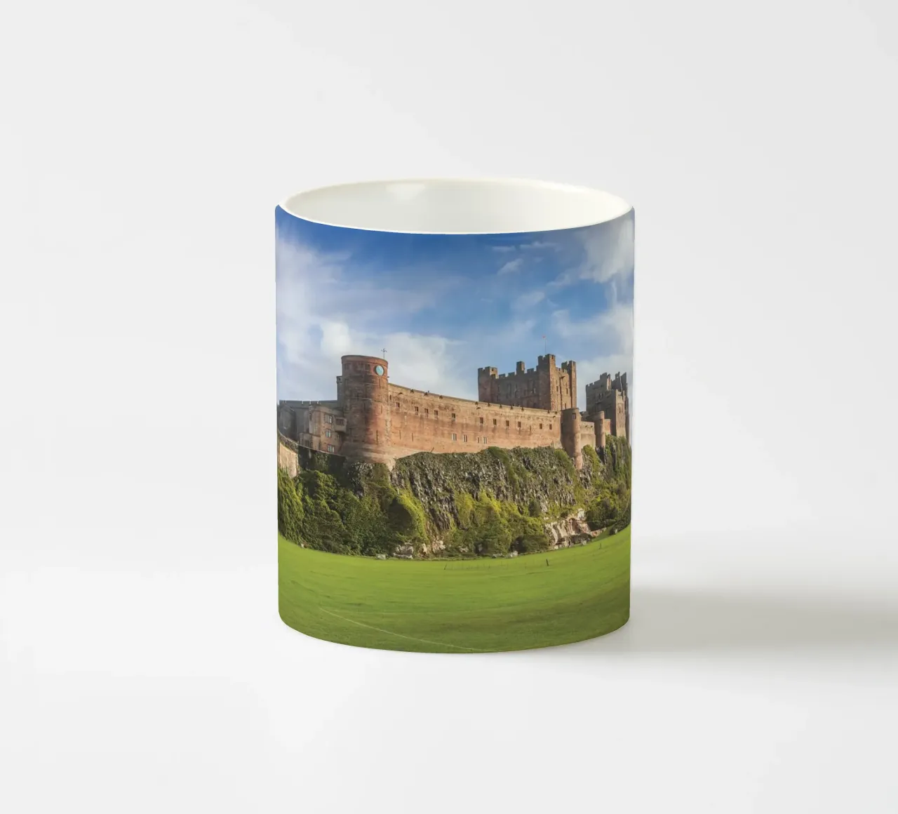 Bamburgh Castle tazza in ceramica da Dave Hare Photography