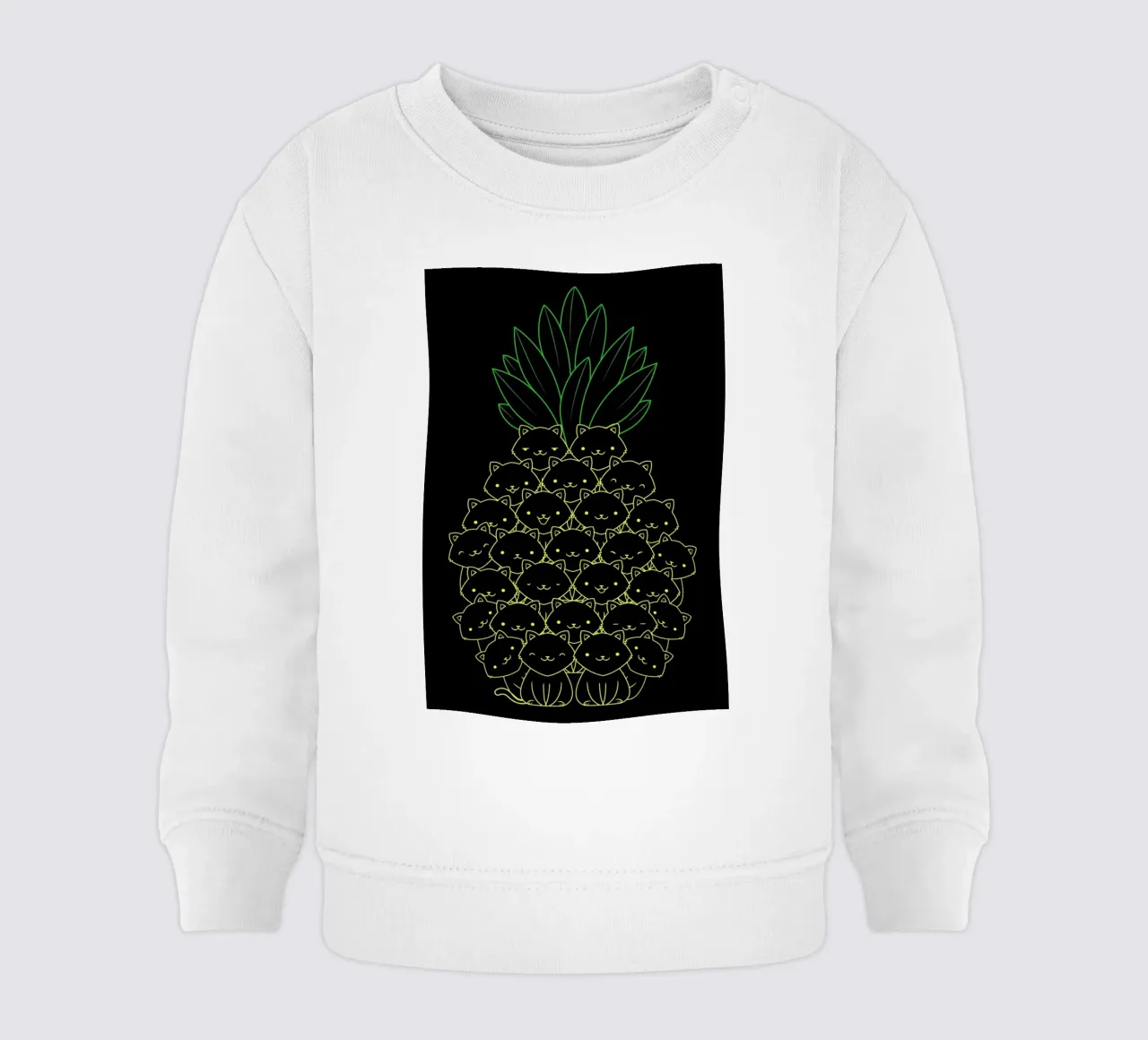 Pineaple Cat felpa neonato da Tobe Fonseca