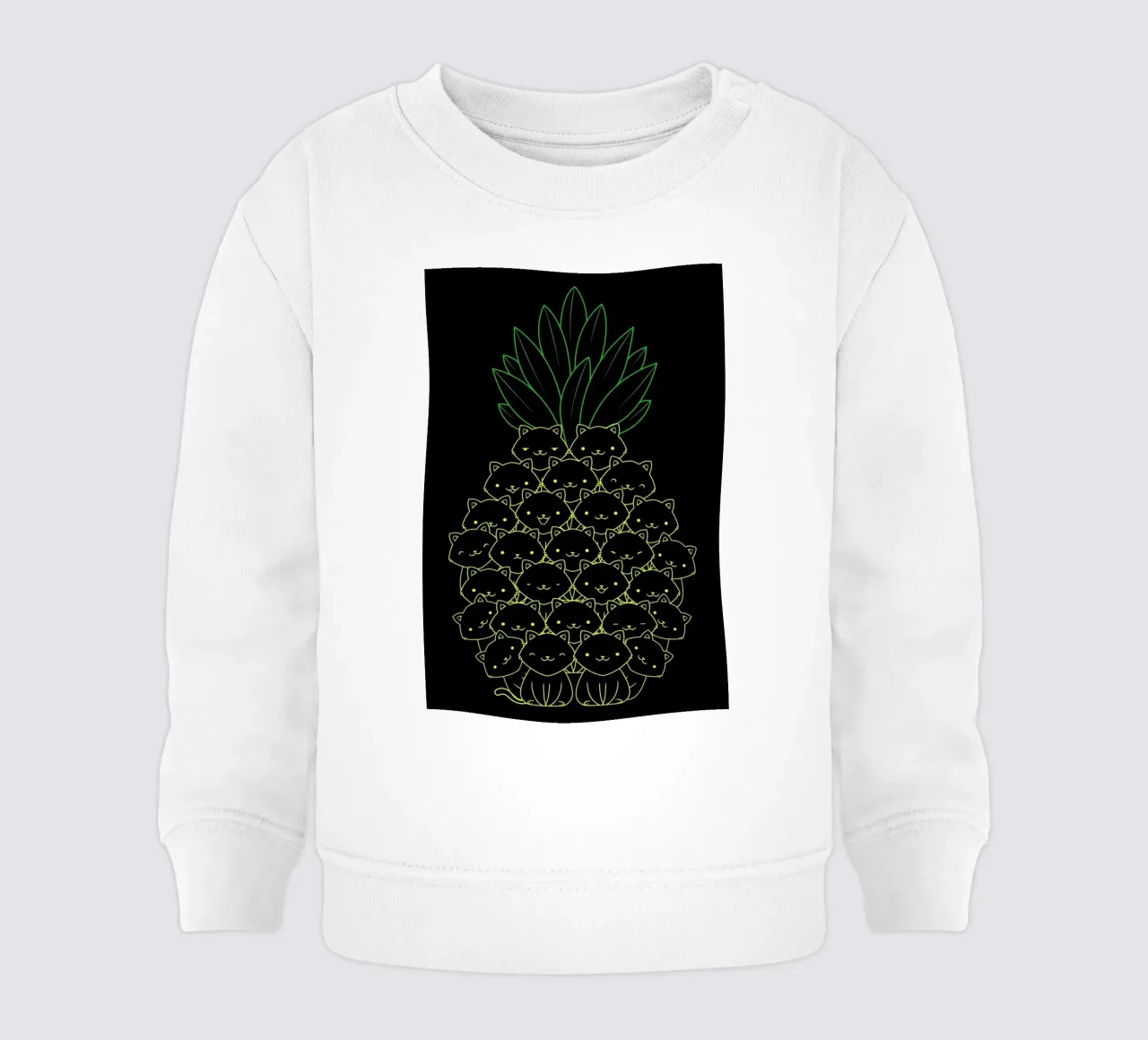 Pineaple Cat felpa neonato da Tobe Fonseca