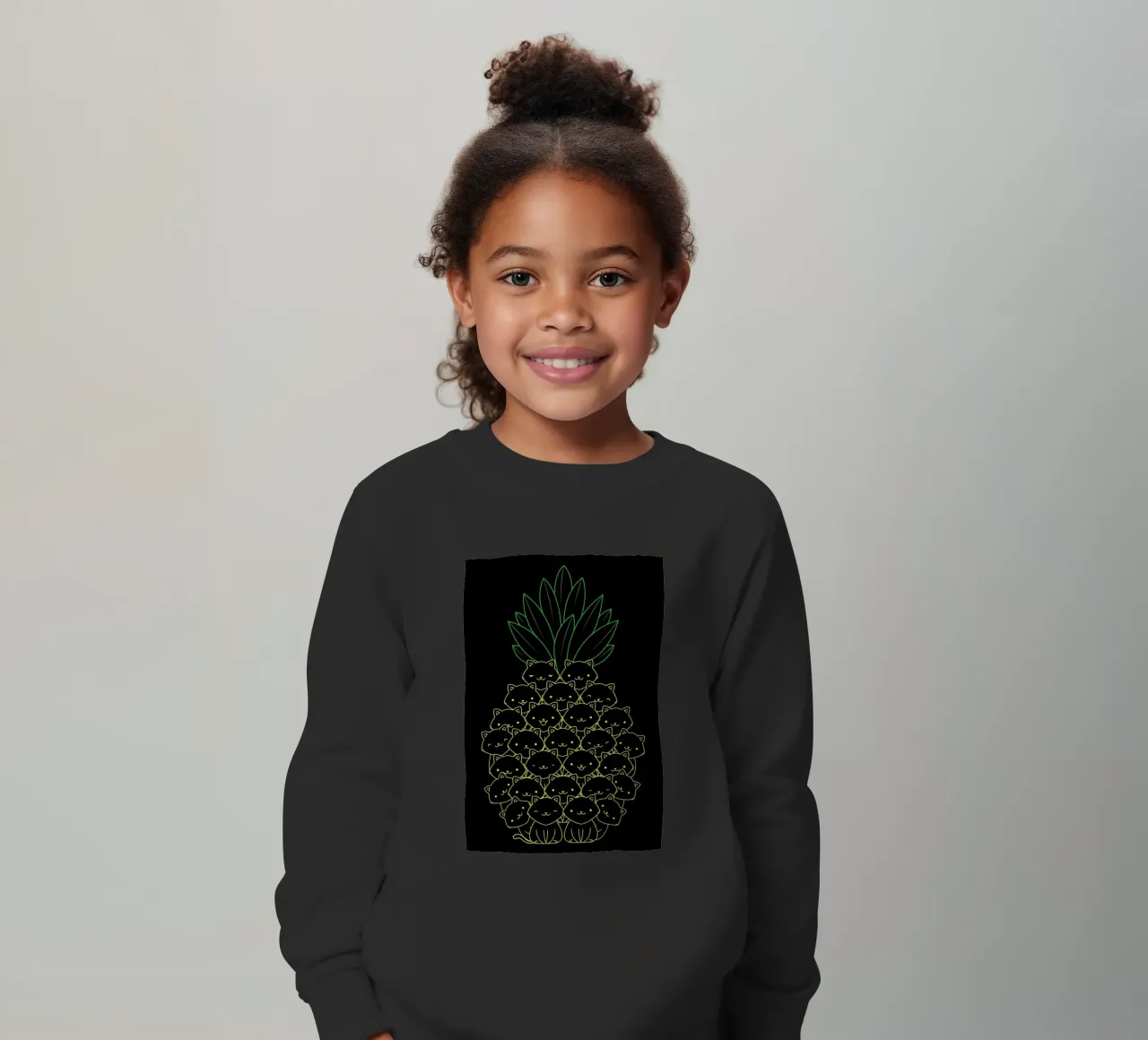 Pineaple Cat felpa bambino da Tobe Fonseca