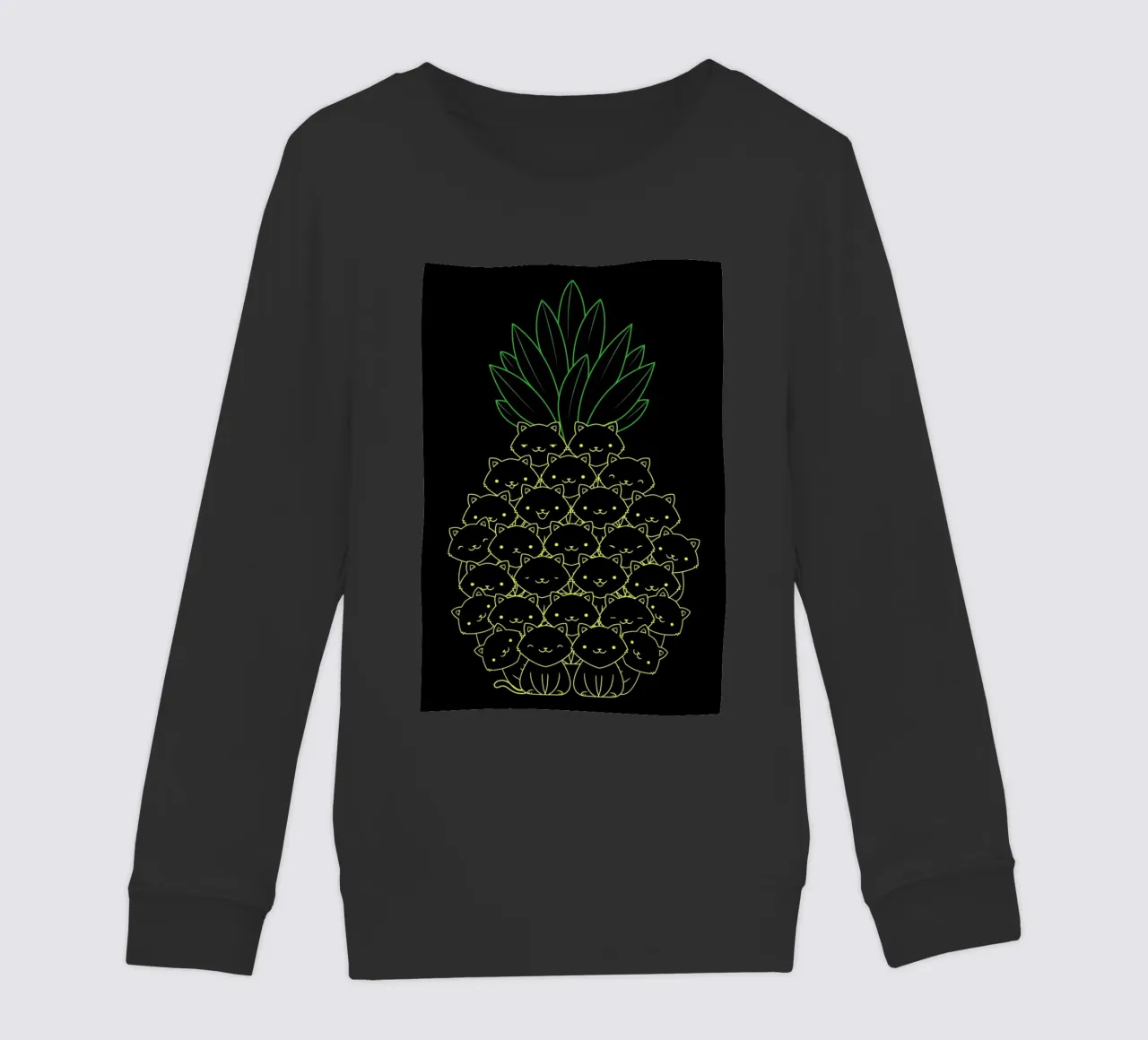 Pineaple Cat felpa bambino da Tobe Fonseca