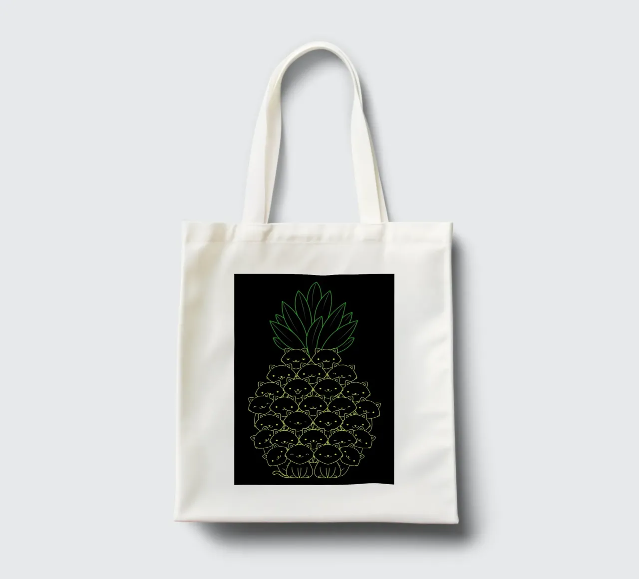 Pineaple Cat borsa in juta da Tobe Fonseca