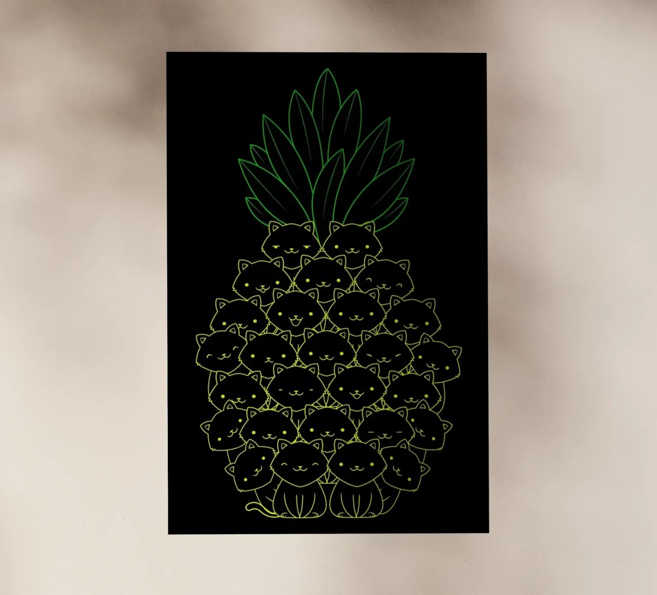 Pineaple Cat pellicola backlit da Tobe Fonseca