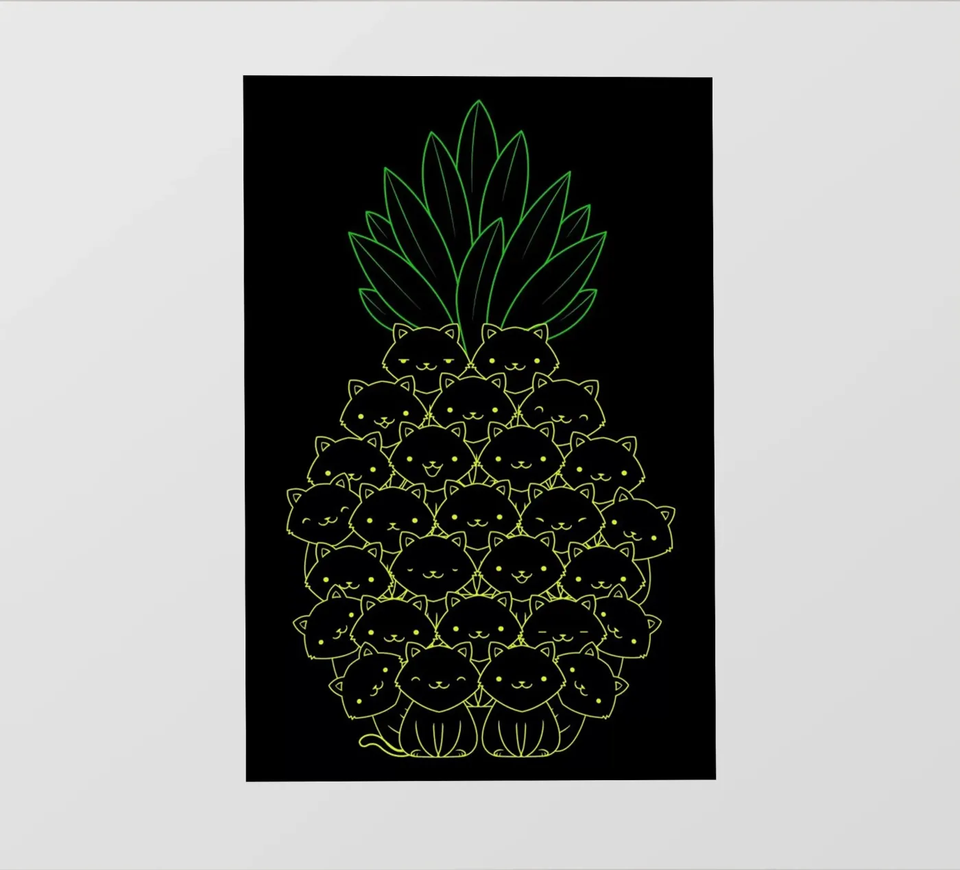 Pineaple Cat pellicola backlit da Tobe Fonseca