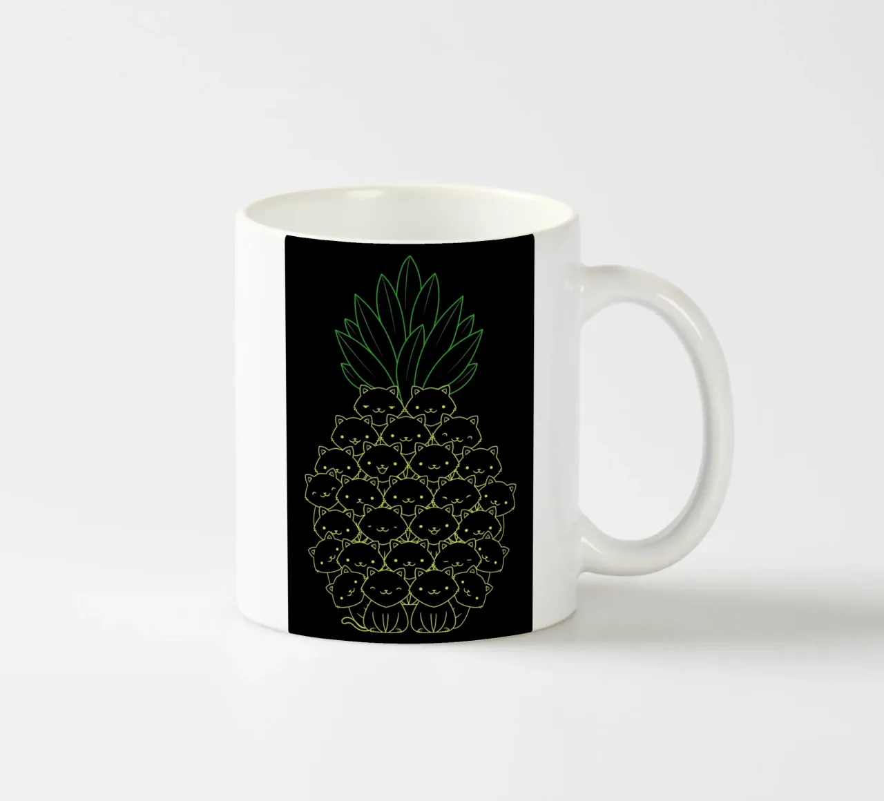Pineaple Cat tazza in ceramica da Tobe Fonseca